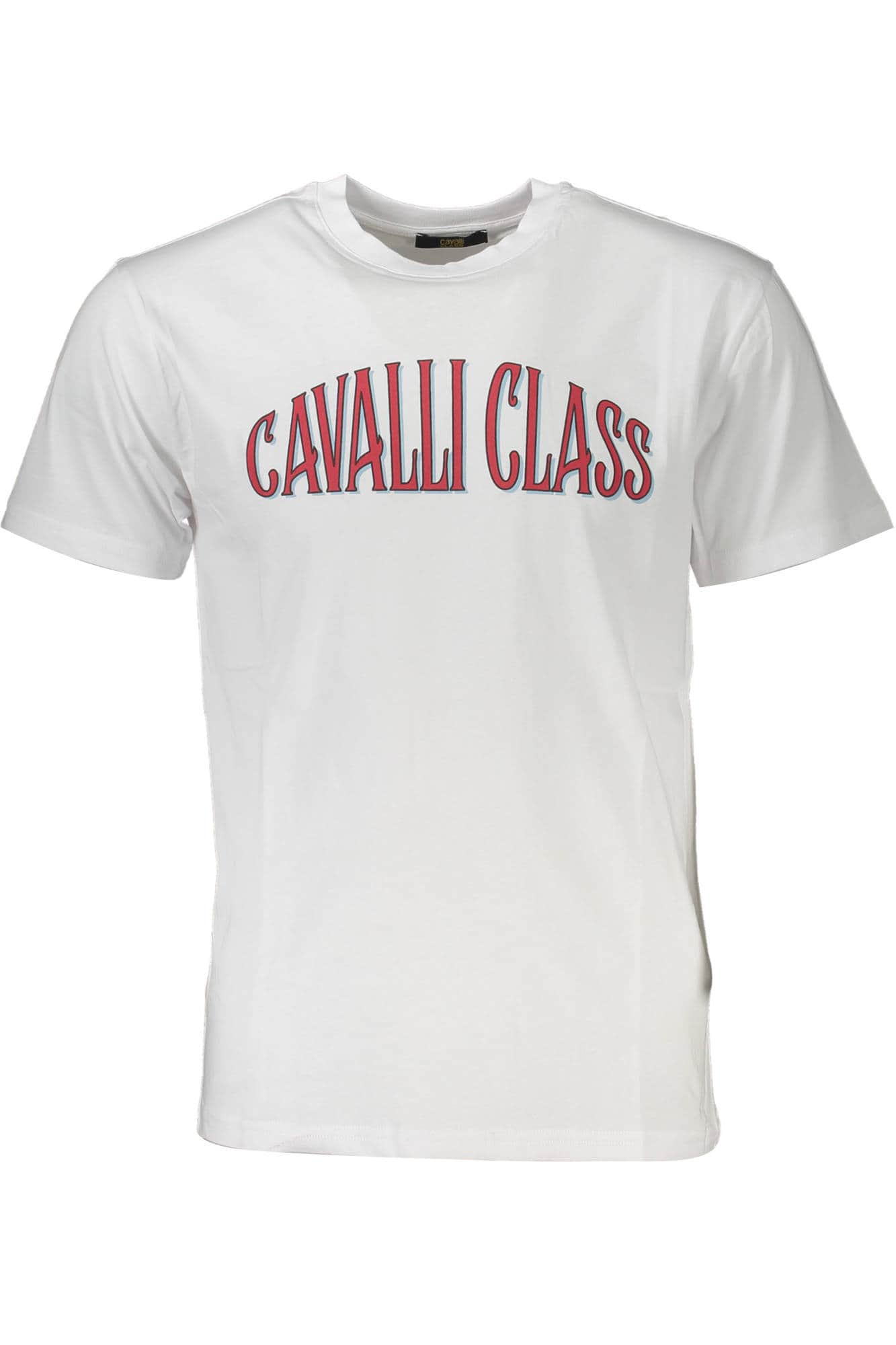 Cavalli Class manga corta t-camisa hombre blanco