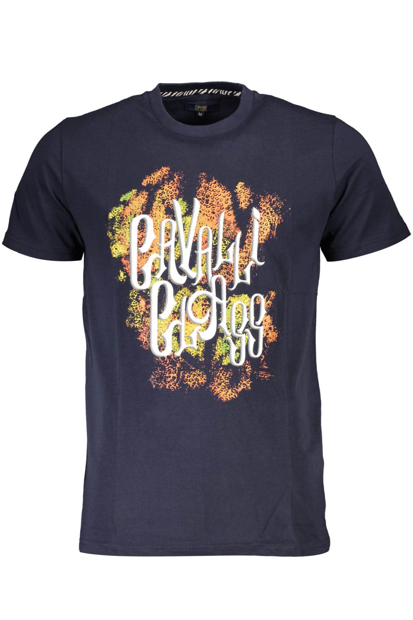 Cavalli Class manga corta t-camisa hombre azul