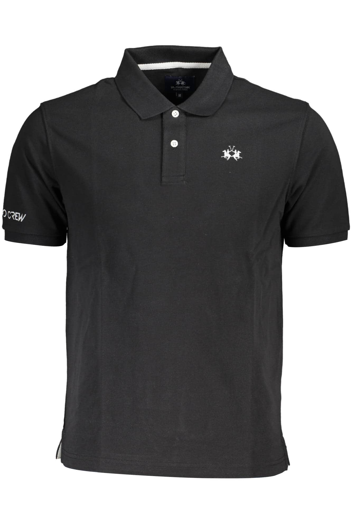 La Martina hombre manga corta polo negro