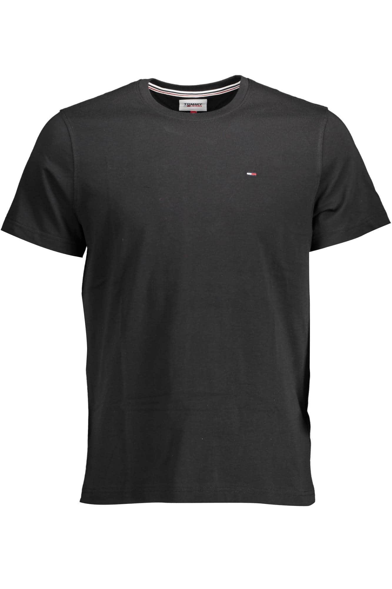 Tommy Hilfiger manga corta t-camisa hombre negro
