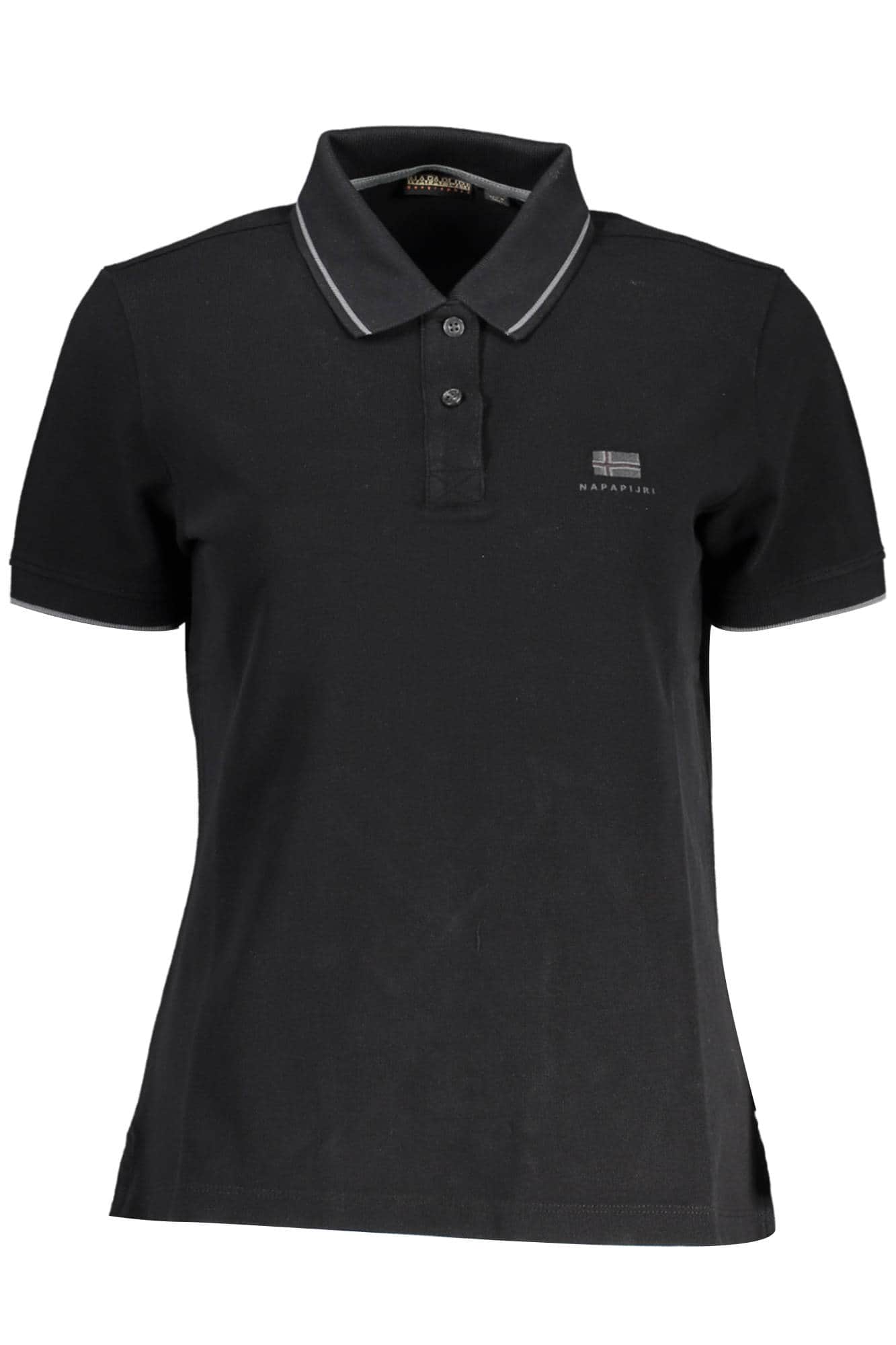 Napapijri manga corta polo mujer negro