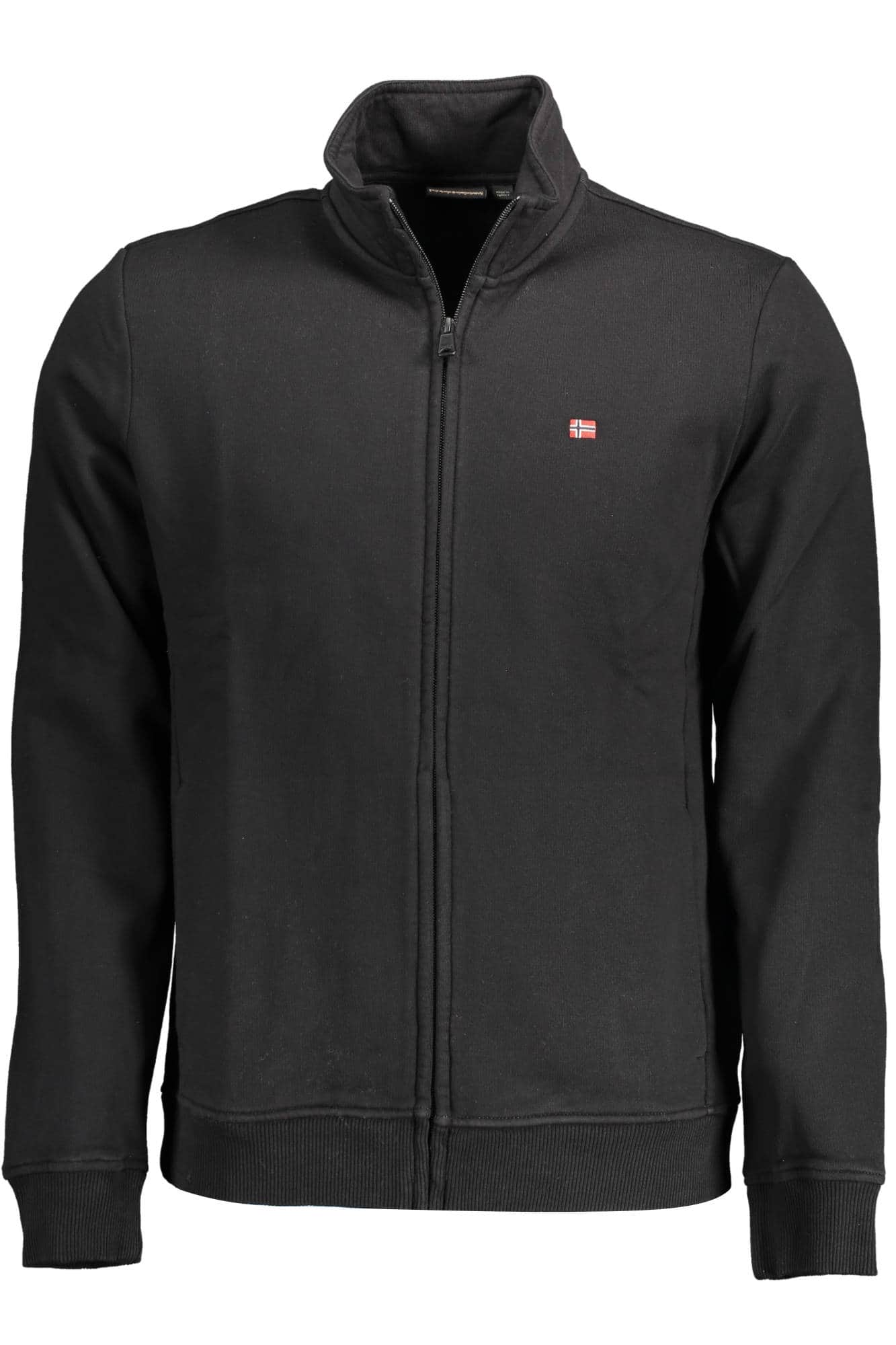 Napapijri hombre con cremallera sudadera negro