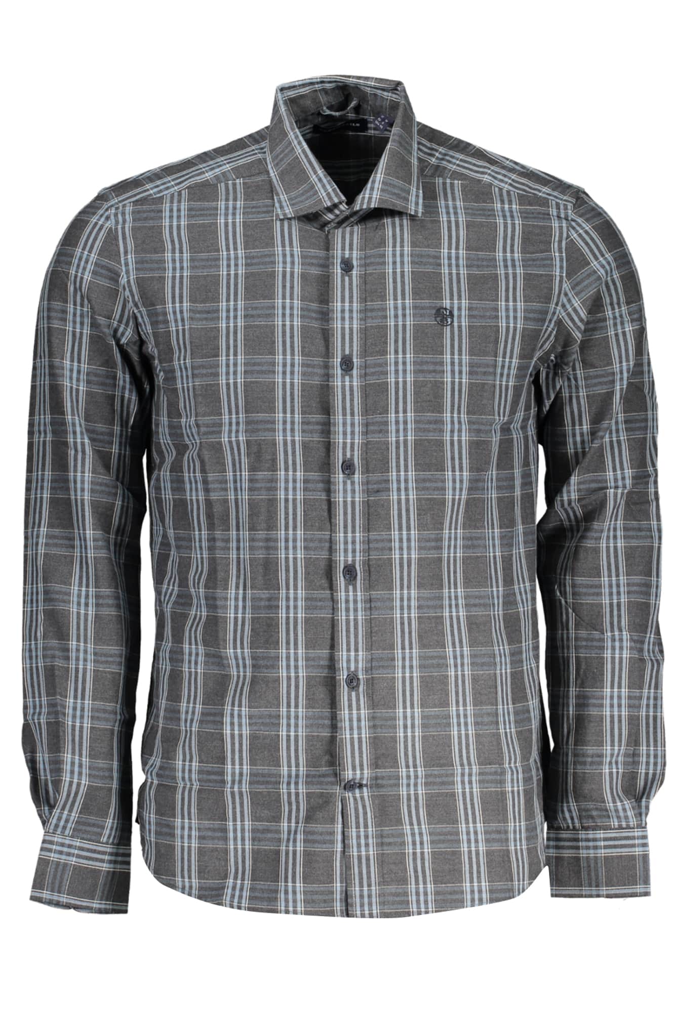 North Sails hombre manga larga camisa gris