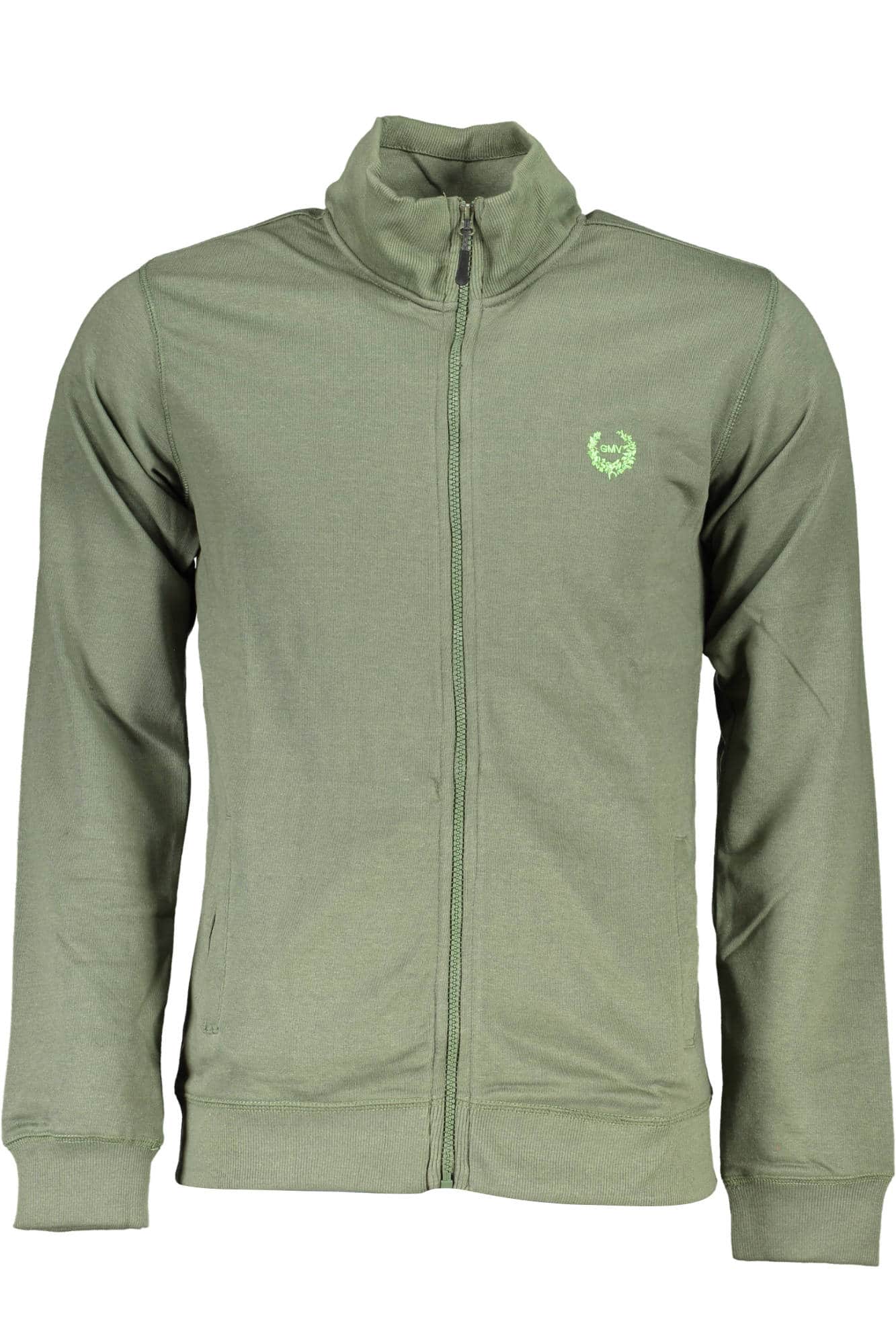 Gian Marco Venturi hombre con cremallera sudadera verde