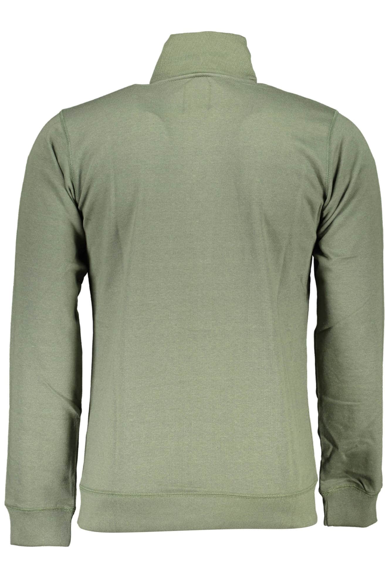 Gian Marco Venturi hombre con cremallera sudadera verde