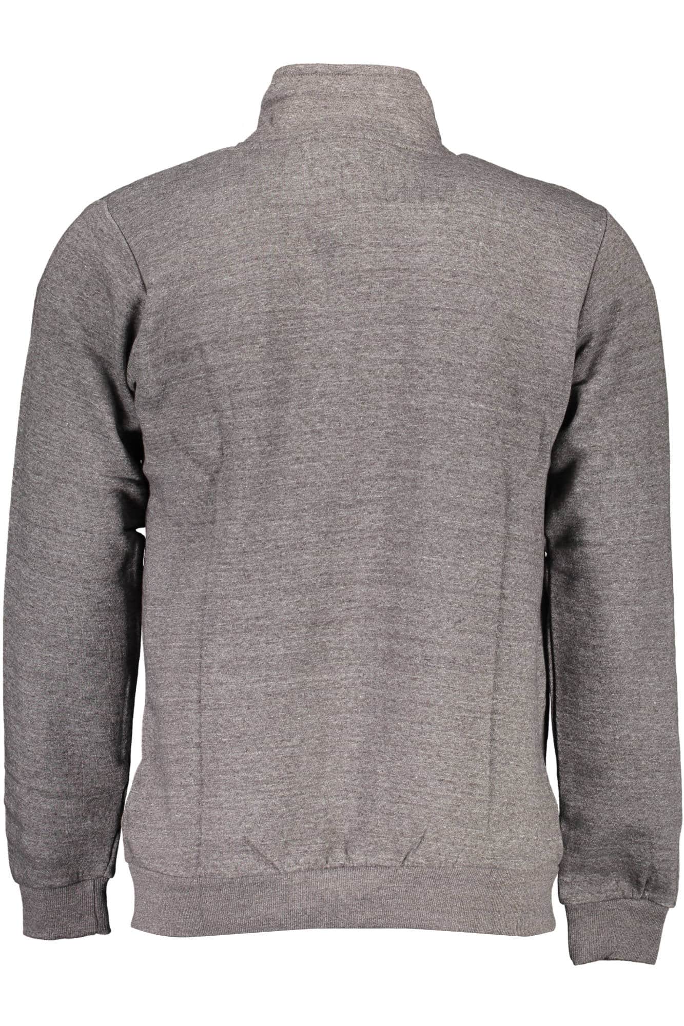 Gian Marco Venturi hombre con cremallera sudadera gris