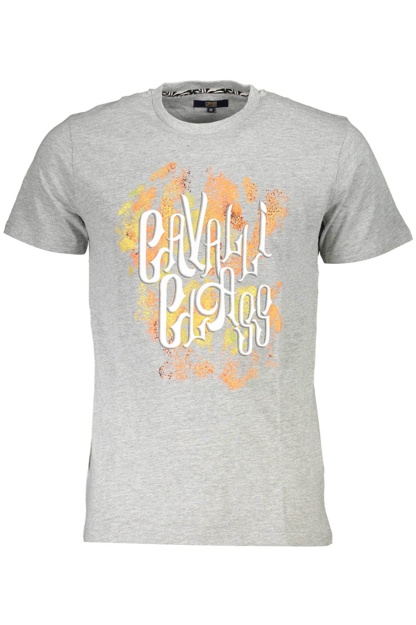 Cavalli Class manga corta t-camisa hombre gris