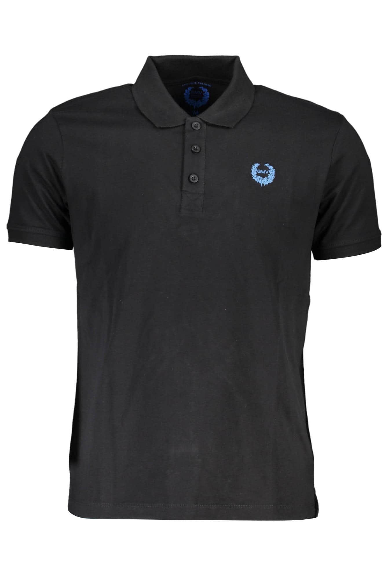 Gian Marco Venturi hombre manga corta polo negro