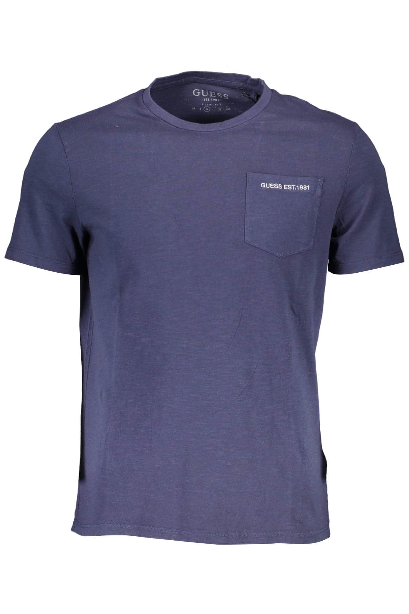 Guess vaqueros manga corta t-camisa hombre azul