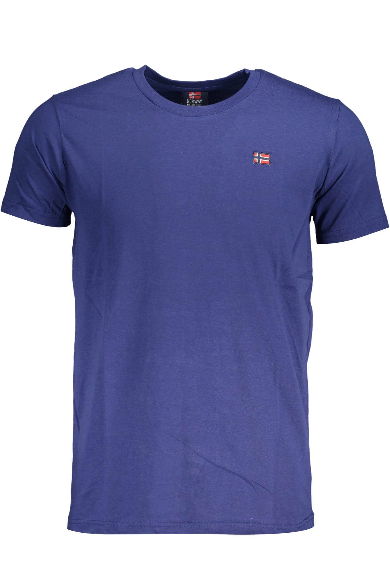 Norway 1963 hombre manga corta t-camisa azul