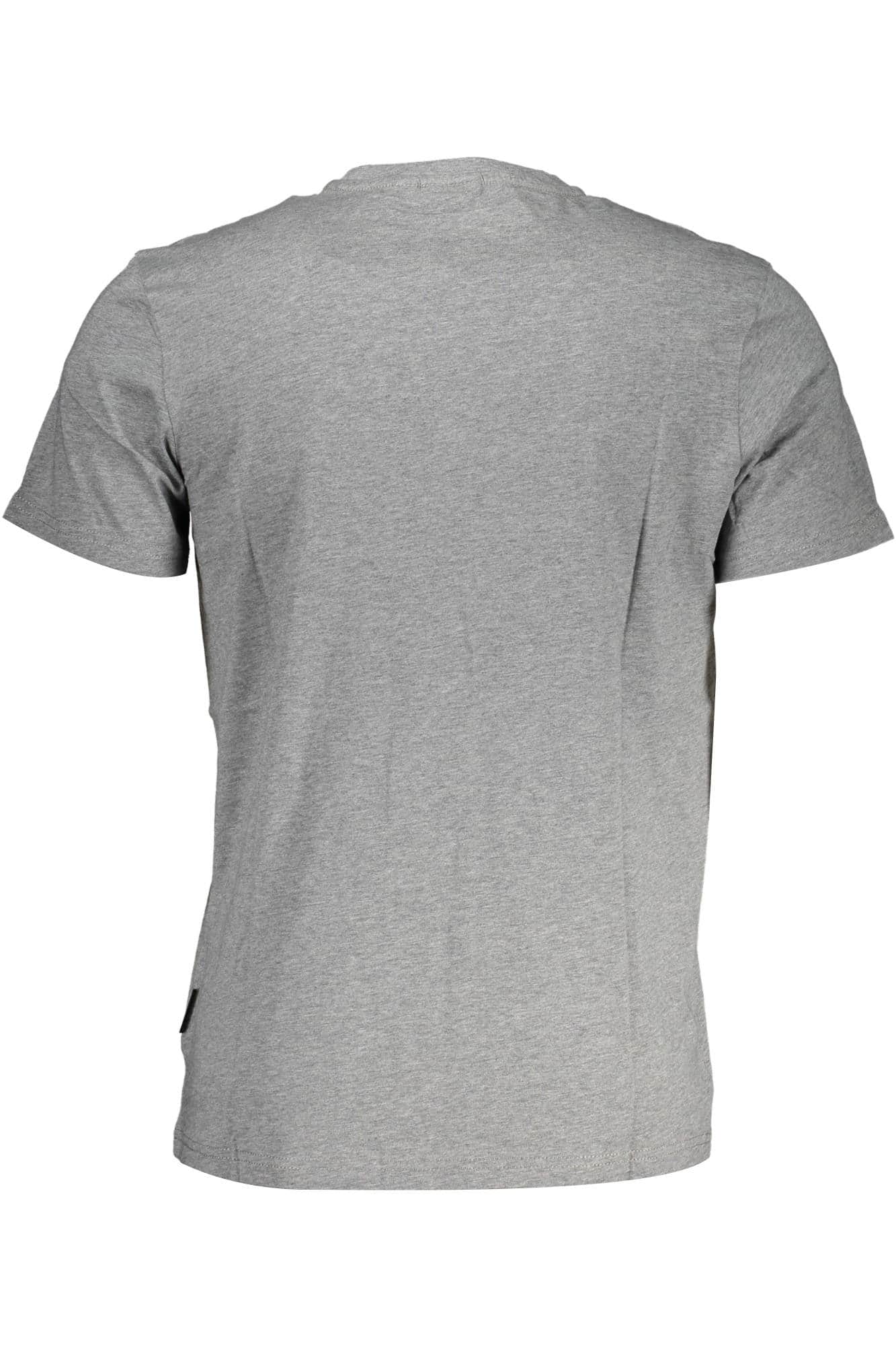 Napapijri manga corta t-camisa hombre gris