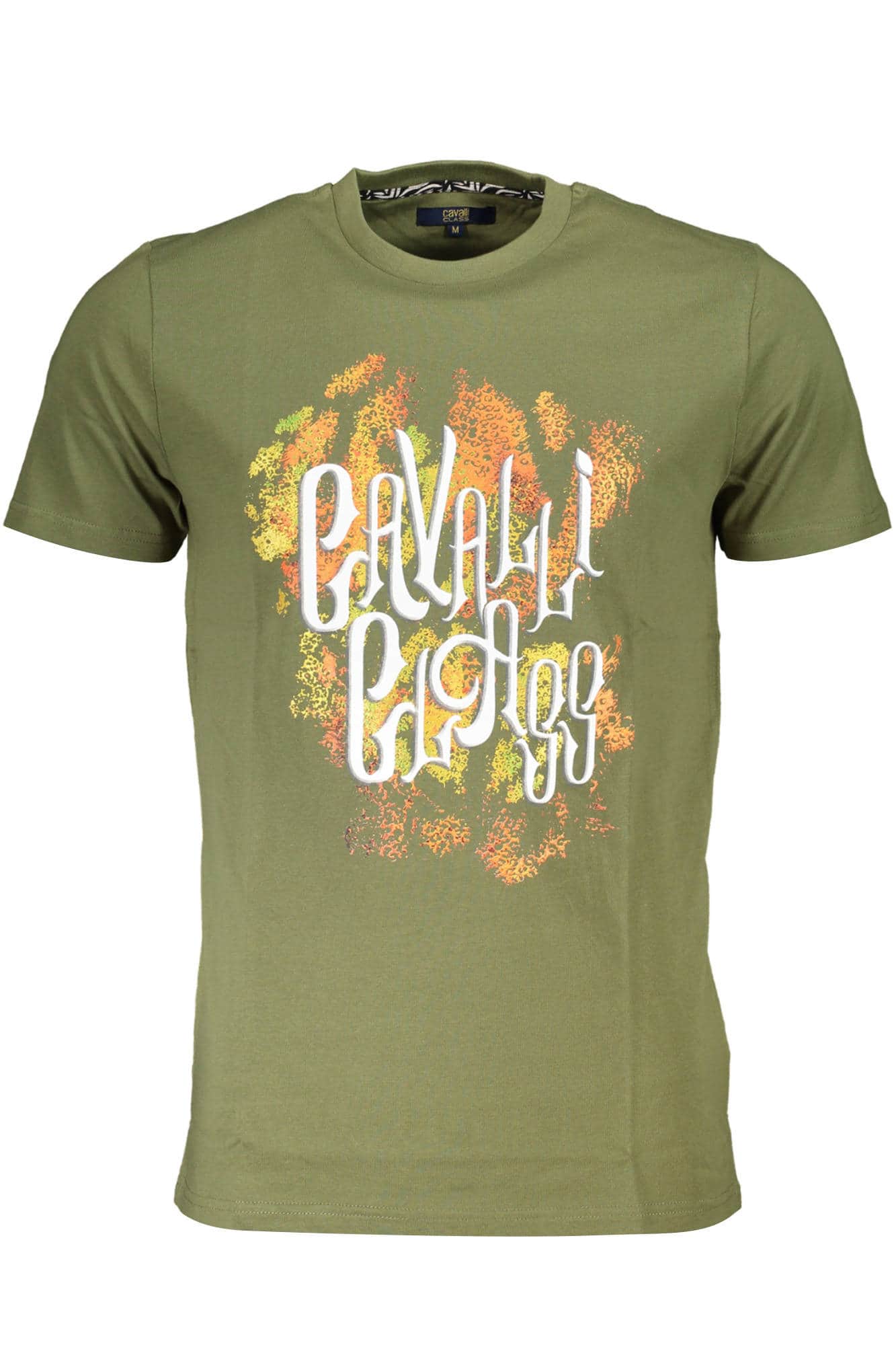 Cavalli Class manga corta t-camisa hombre verde