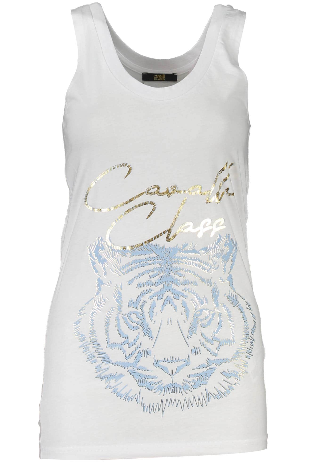Cavalli Class mujer camiseta de tirantes blanco
