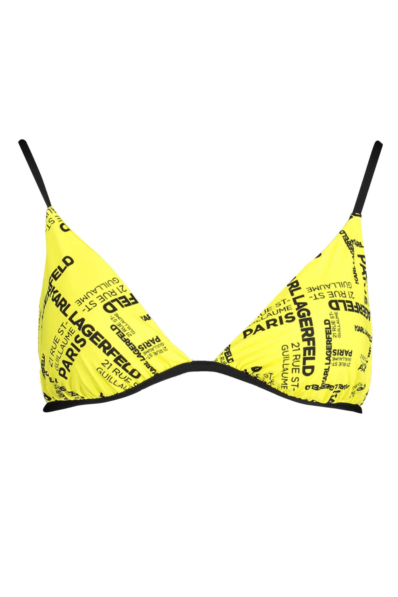 Karl Lagerfeld ropa de baño top de bikini mujer amarillo