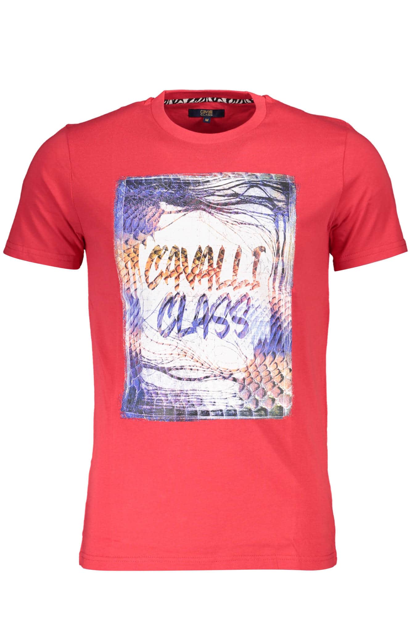 Cavalli Class manga corta t-camisa hombre rojo