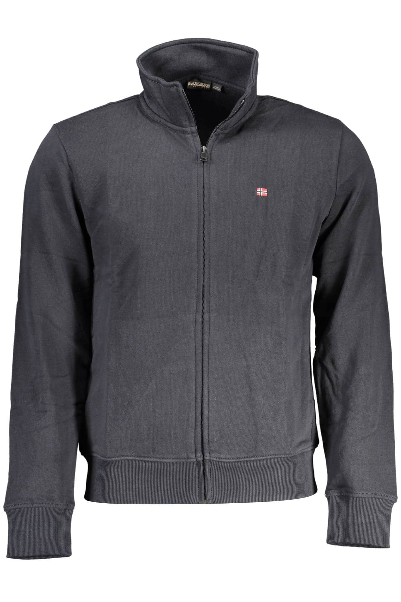 Napapijri hombre con cremallera sudadera negro
