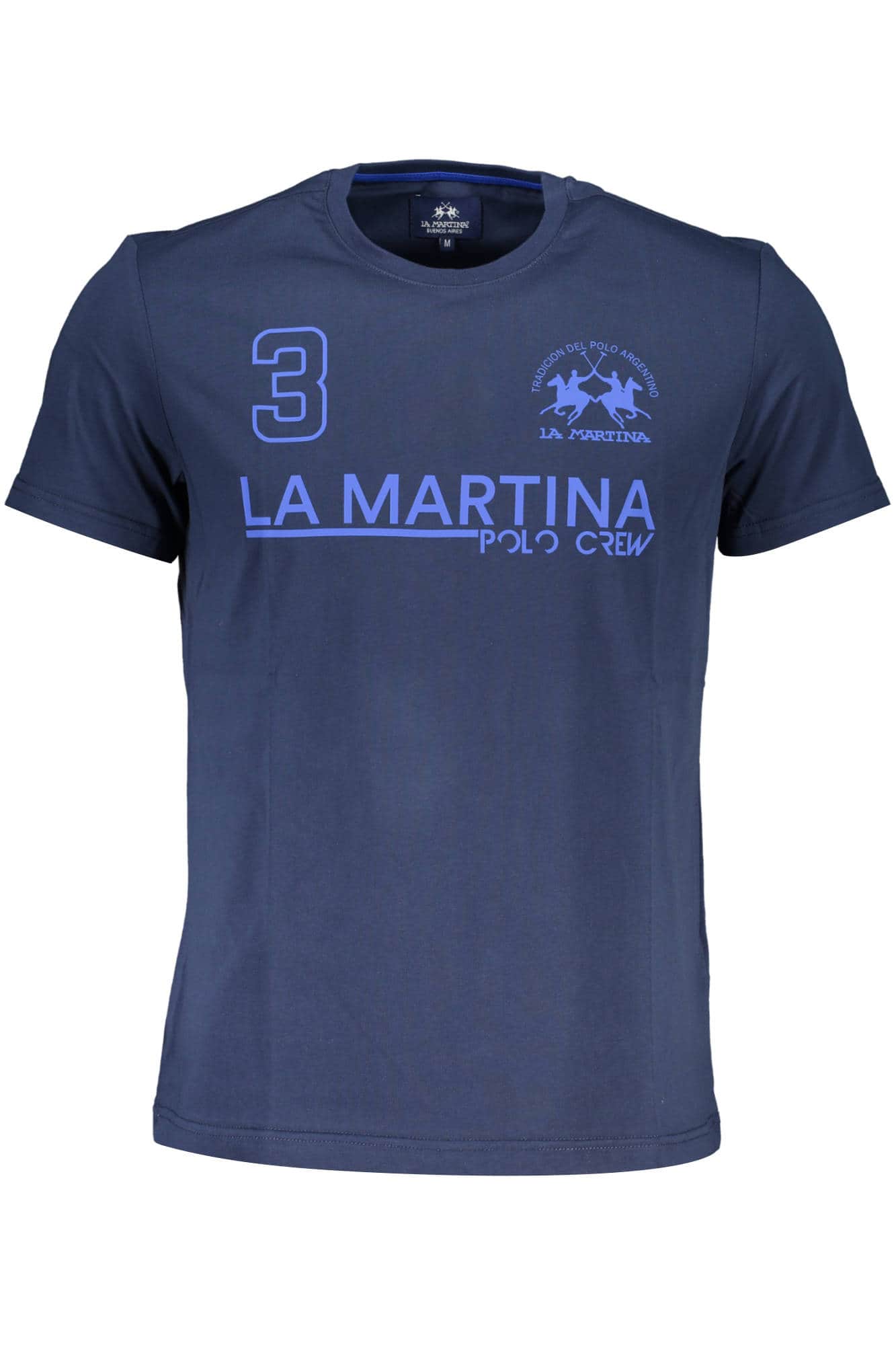 La Martina manga larga t-camisa hombre azul