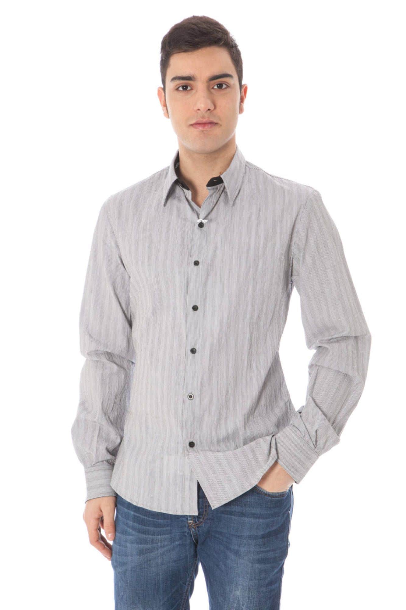Ropa de baño National manga larga camisa hombre blanco