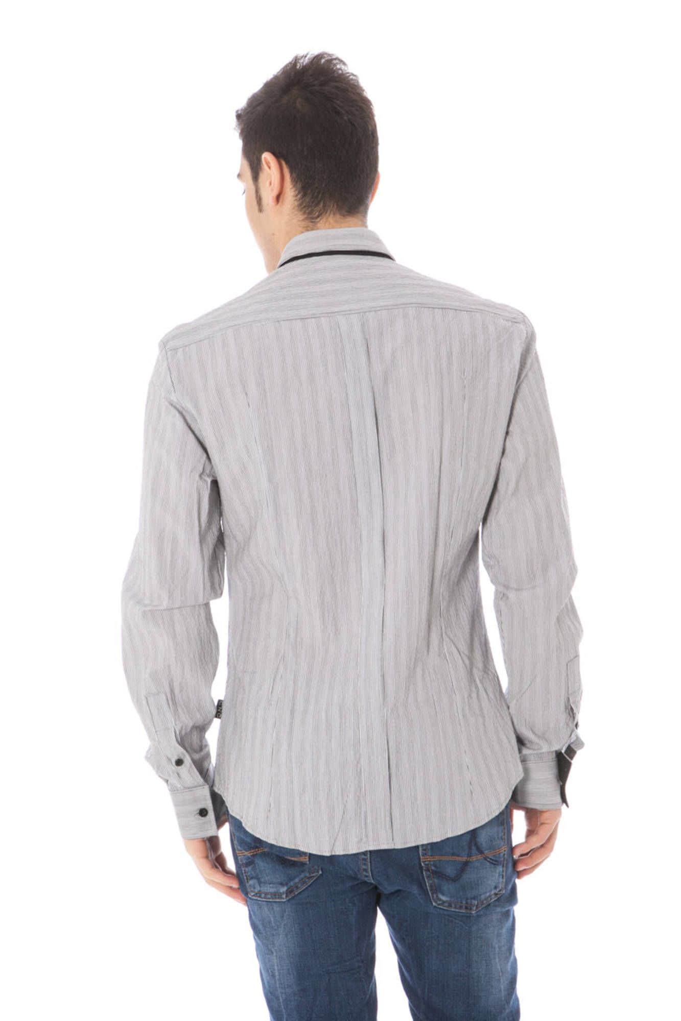 Ropa de baño National manga larga camisa hombre blanco