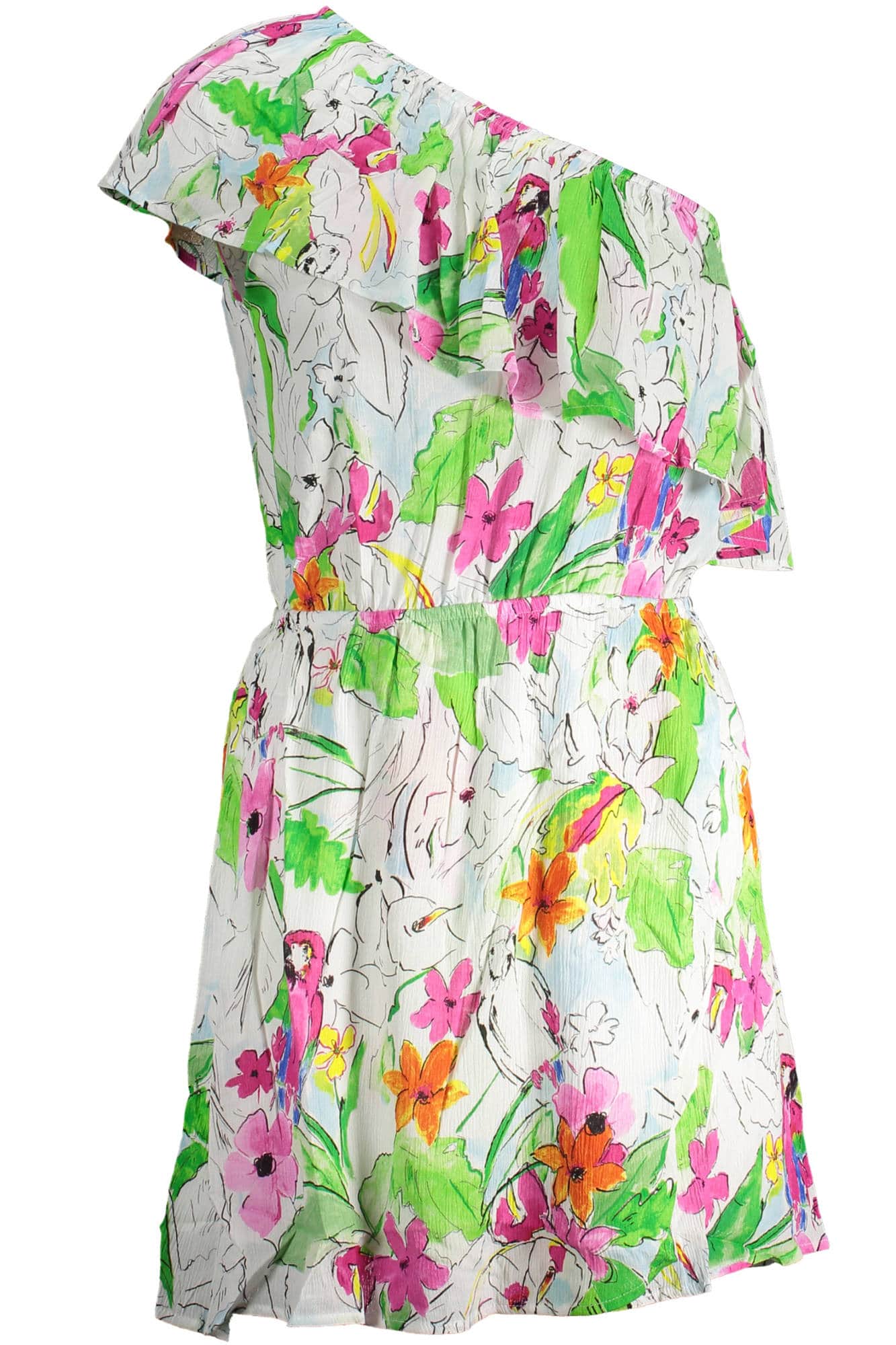 Desigual corto vestido mujer blanco