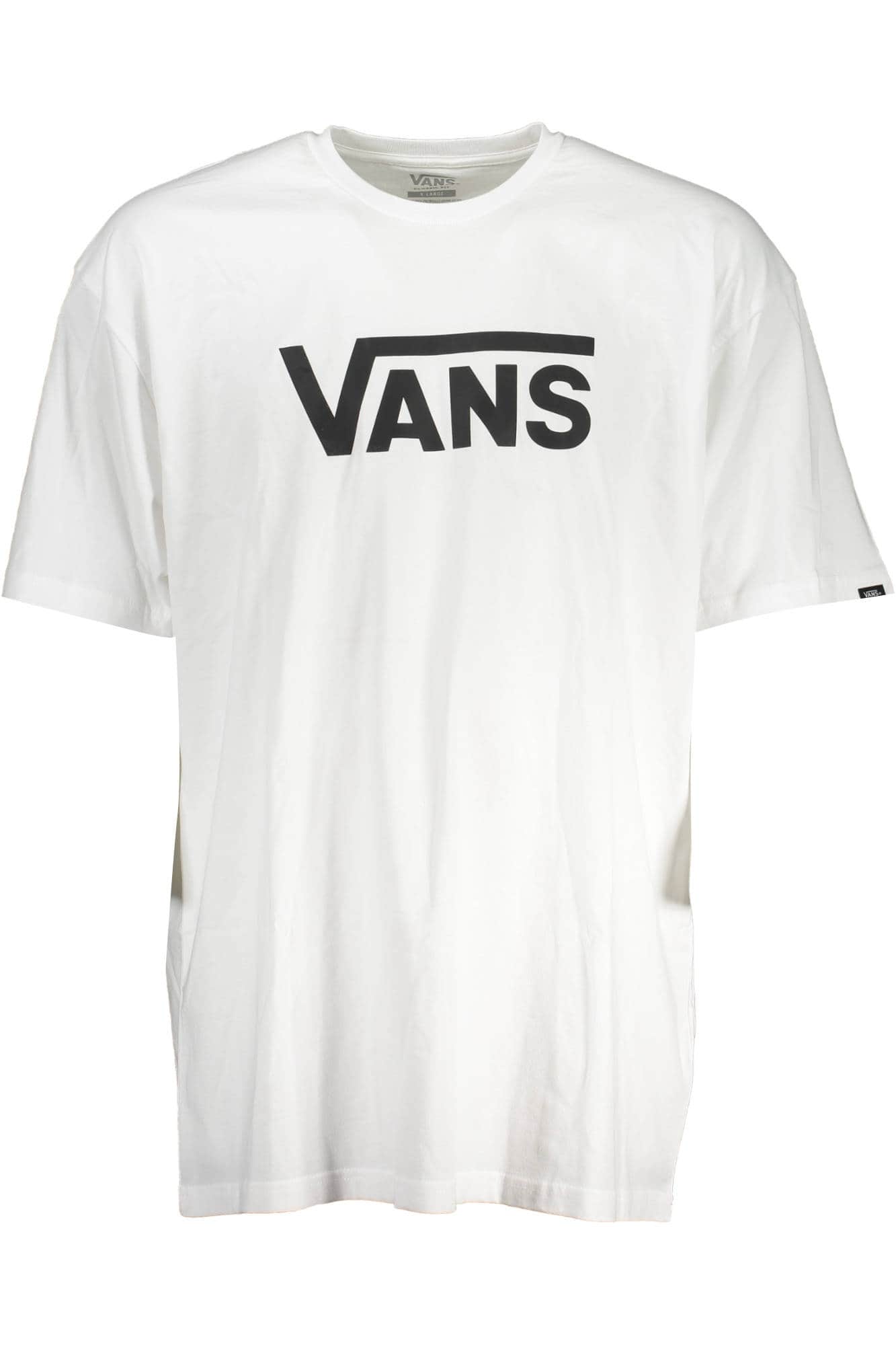 Vans manga corta t-camisa hombre blanco