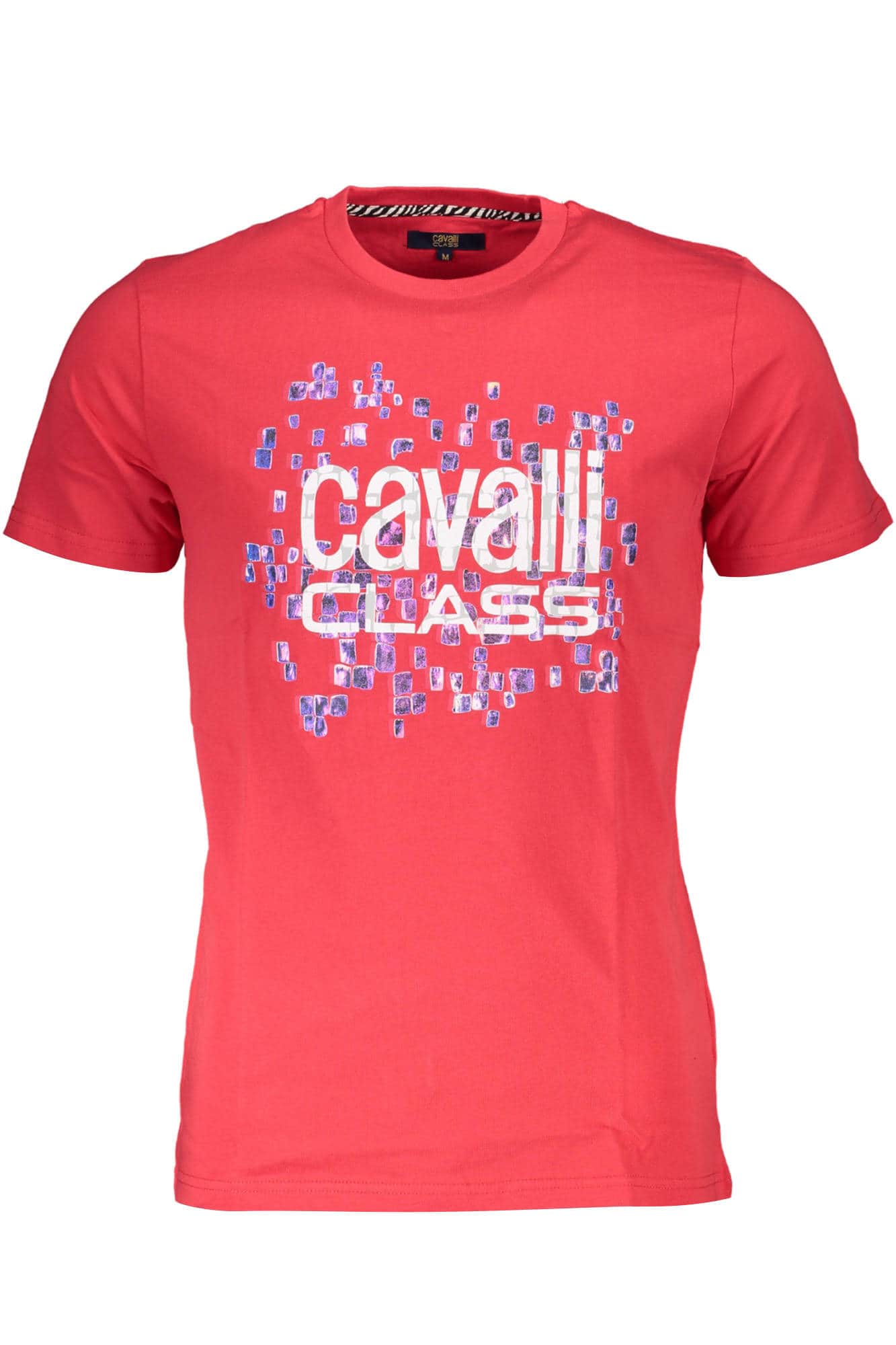 Cavalli Class manga corta t-camisa hombre rojo