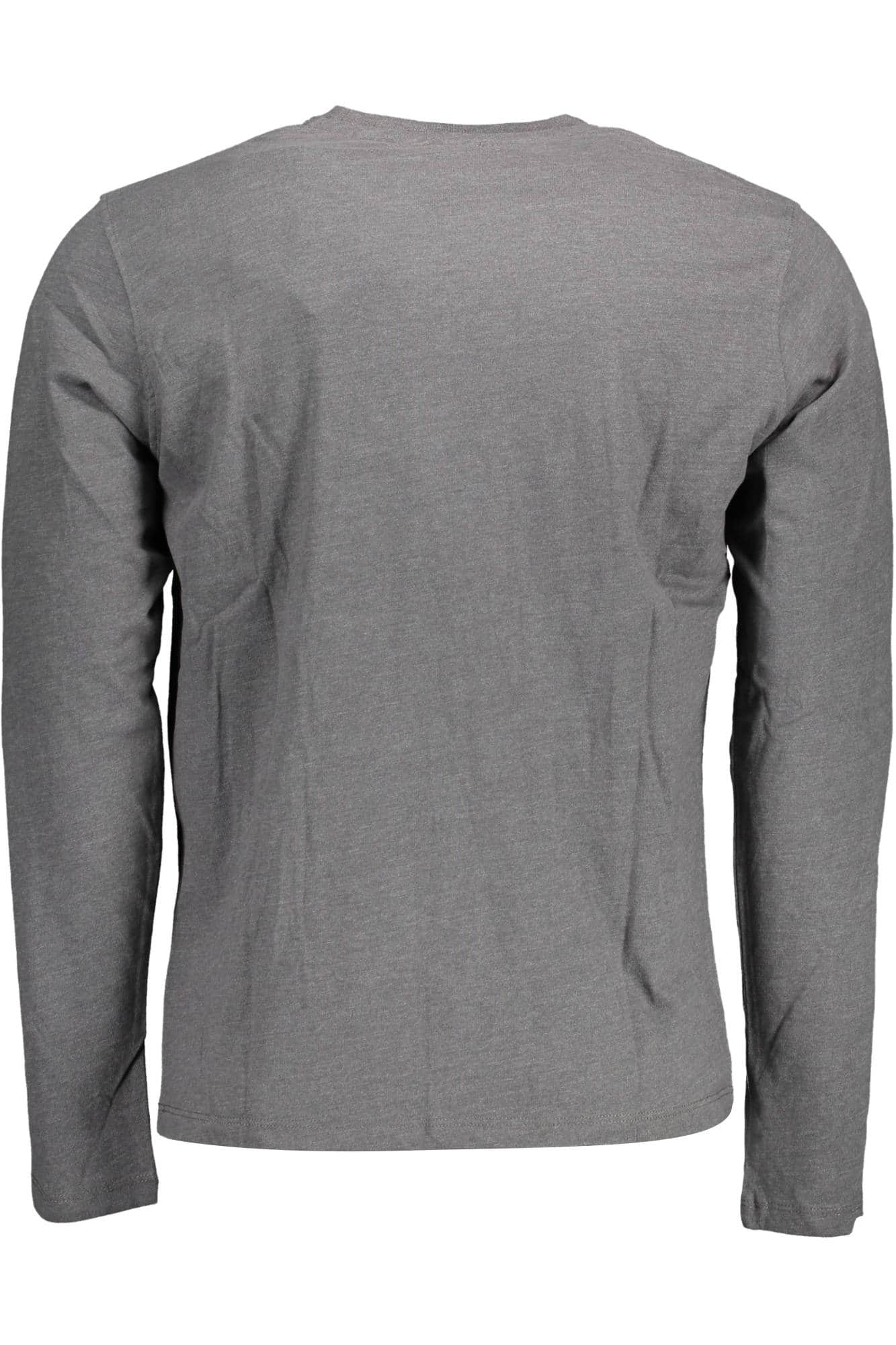 US Polo Assn. hombre manga larga t-camisa, gris