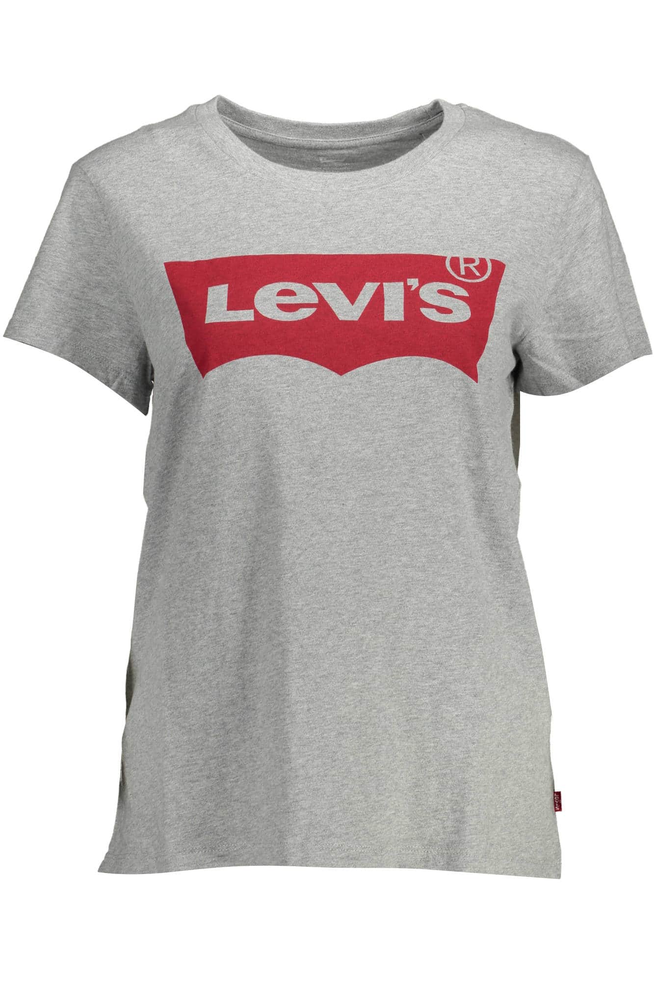 Levi's manga corta t-camisa mujer gris