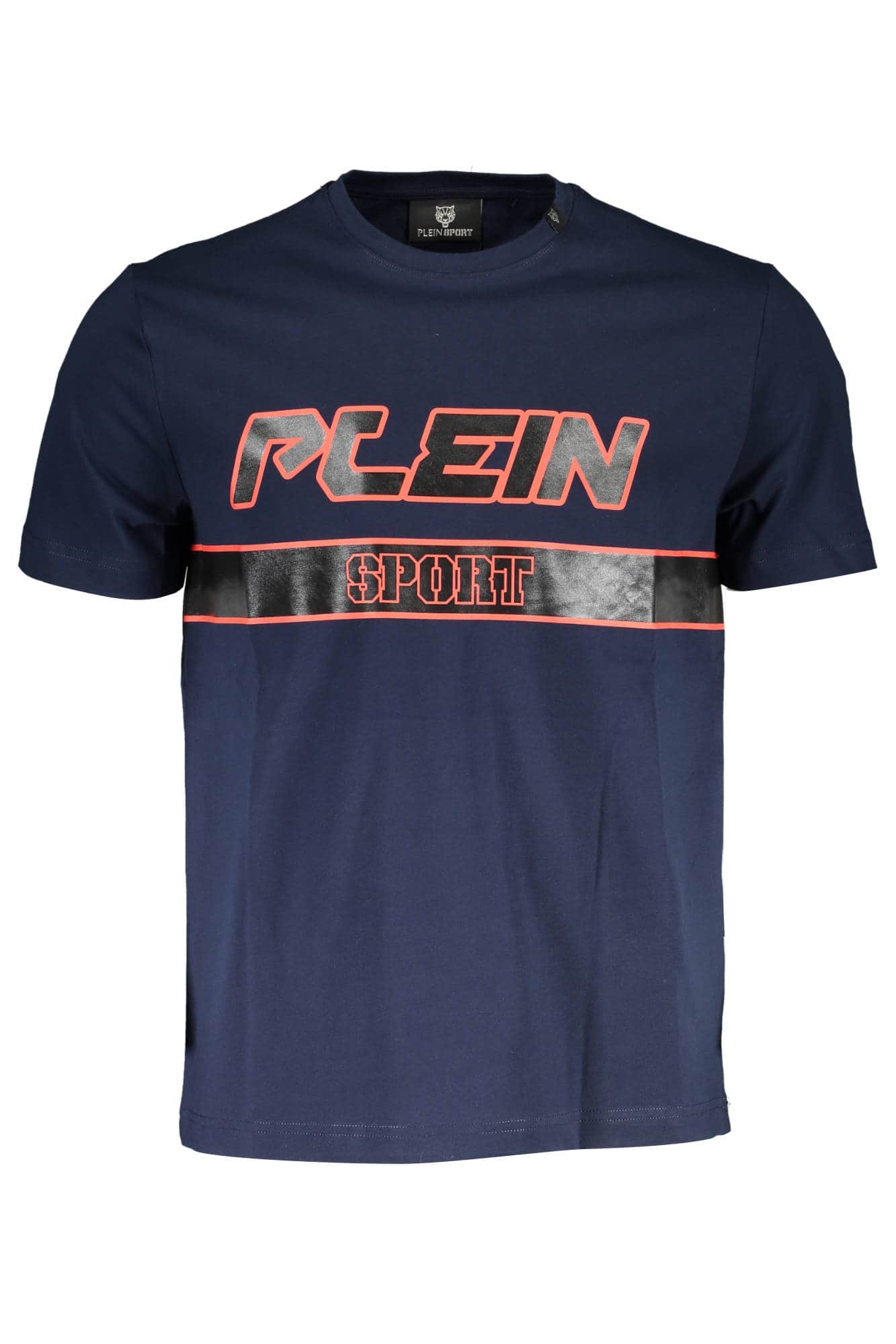 Plein Sport manga corta t-camisa hombre azul