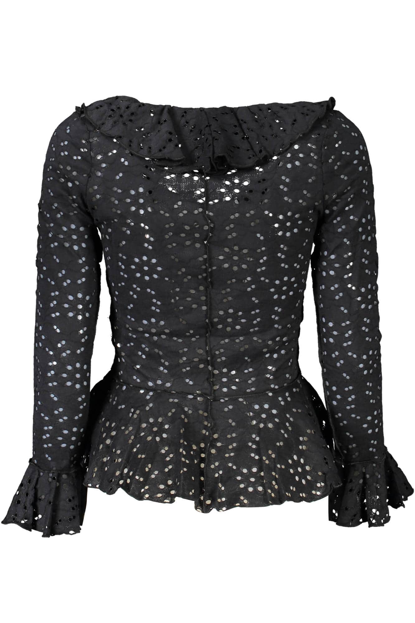 Desigual manga larga camisa mujer negro