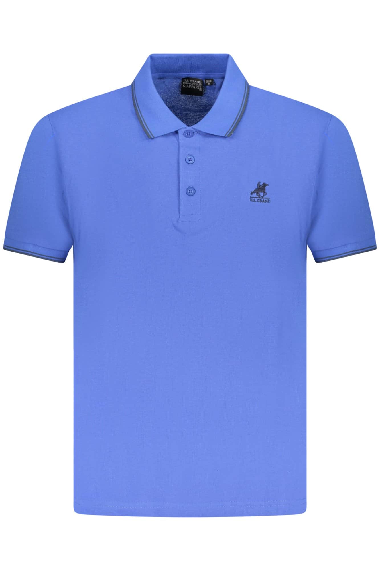 US Grand polo manga corta hombre azul