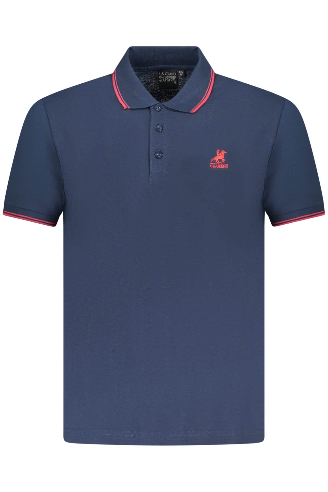 US Grand polo manga corta hombre azul