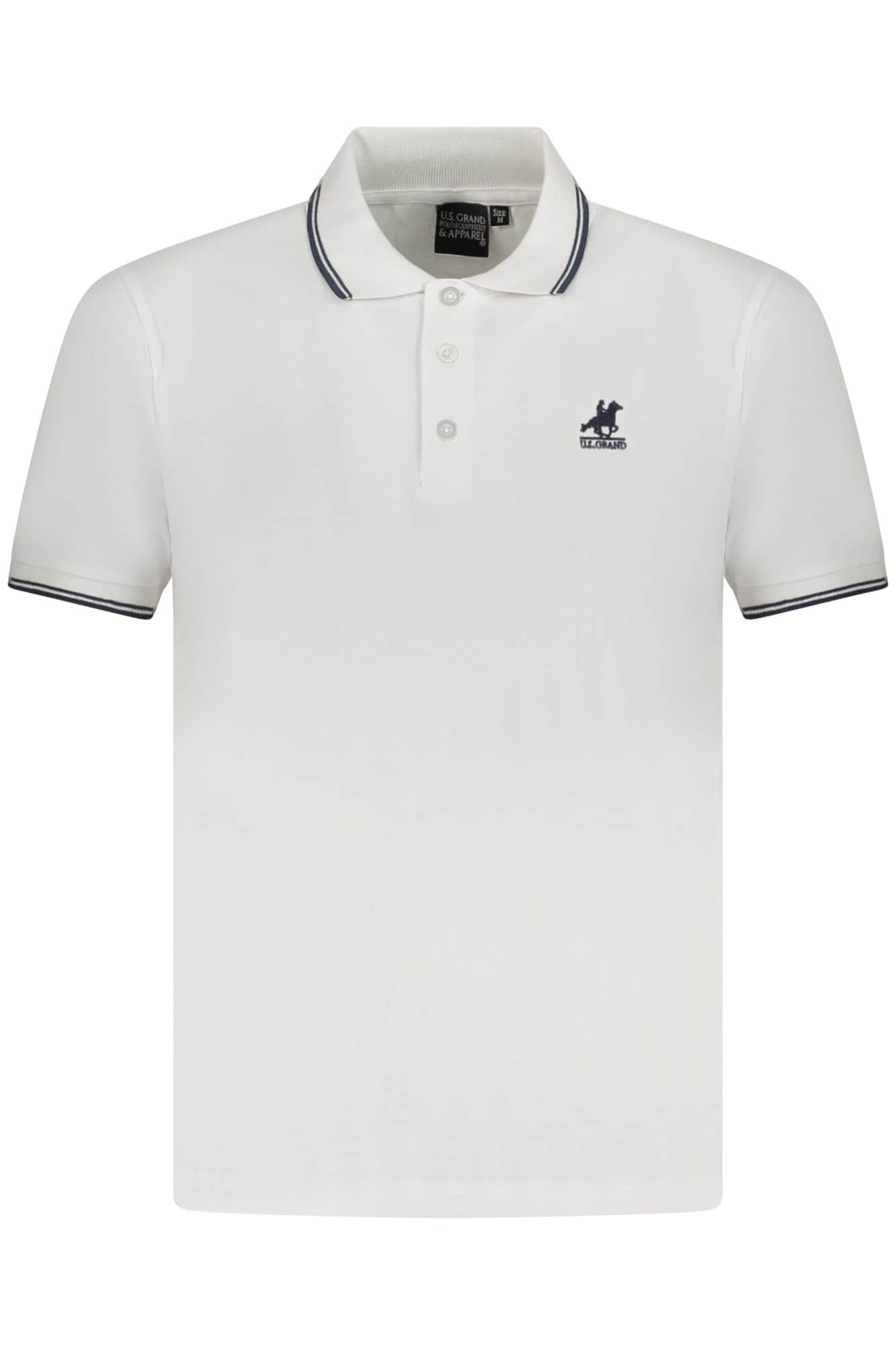 US Grand polo manga corta hombre blanco