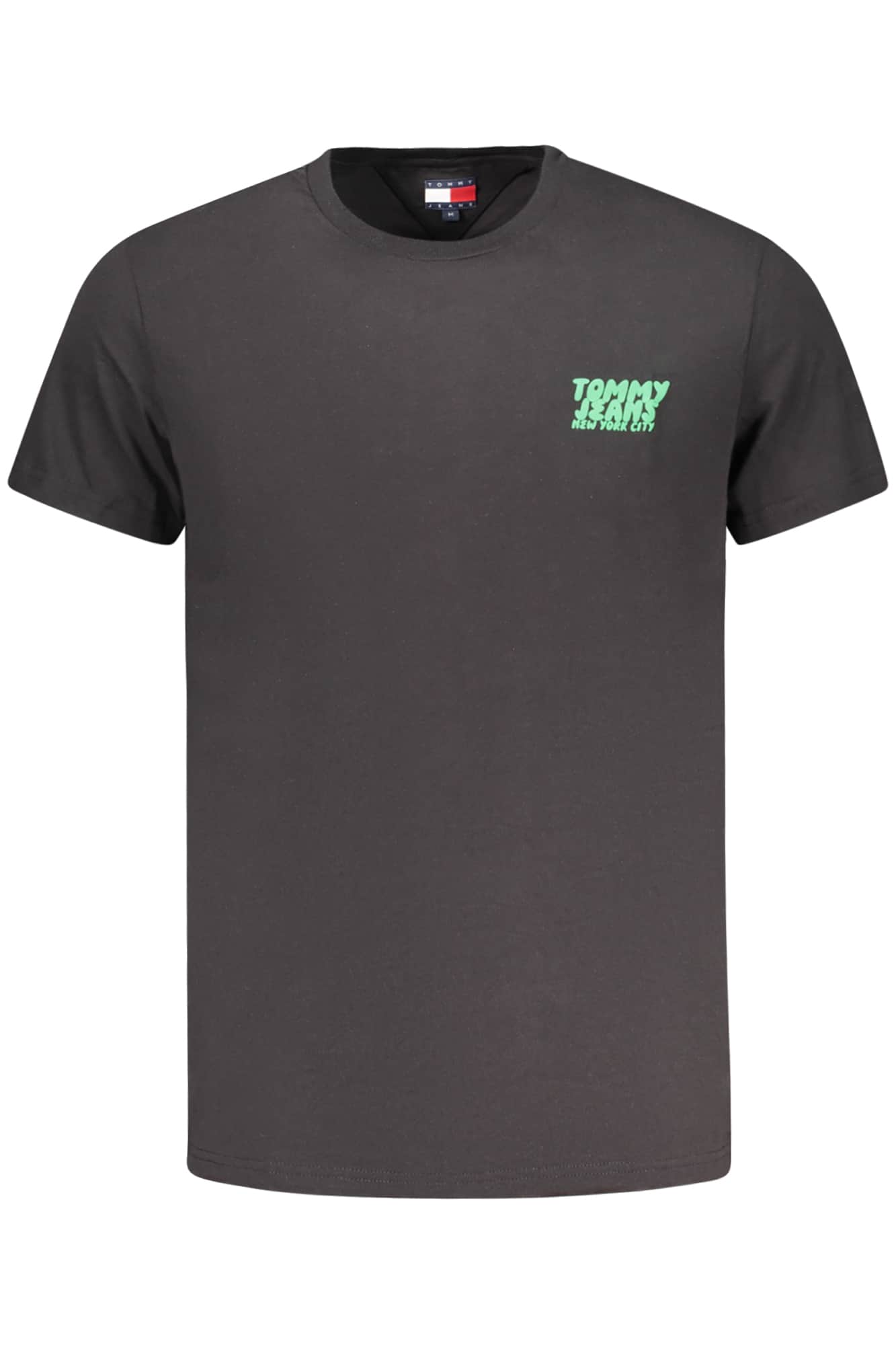 Tommy Hilfiger manga corta t-camisa hombre negro