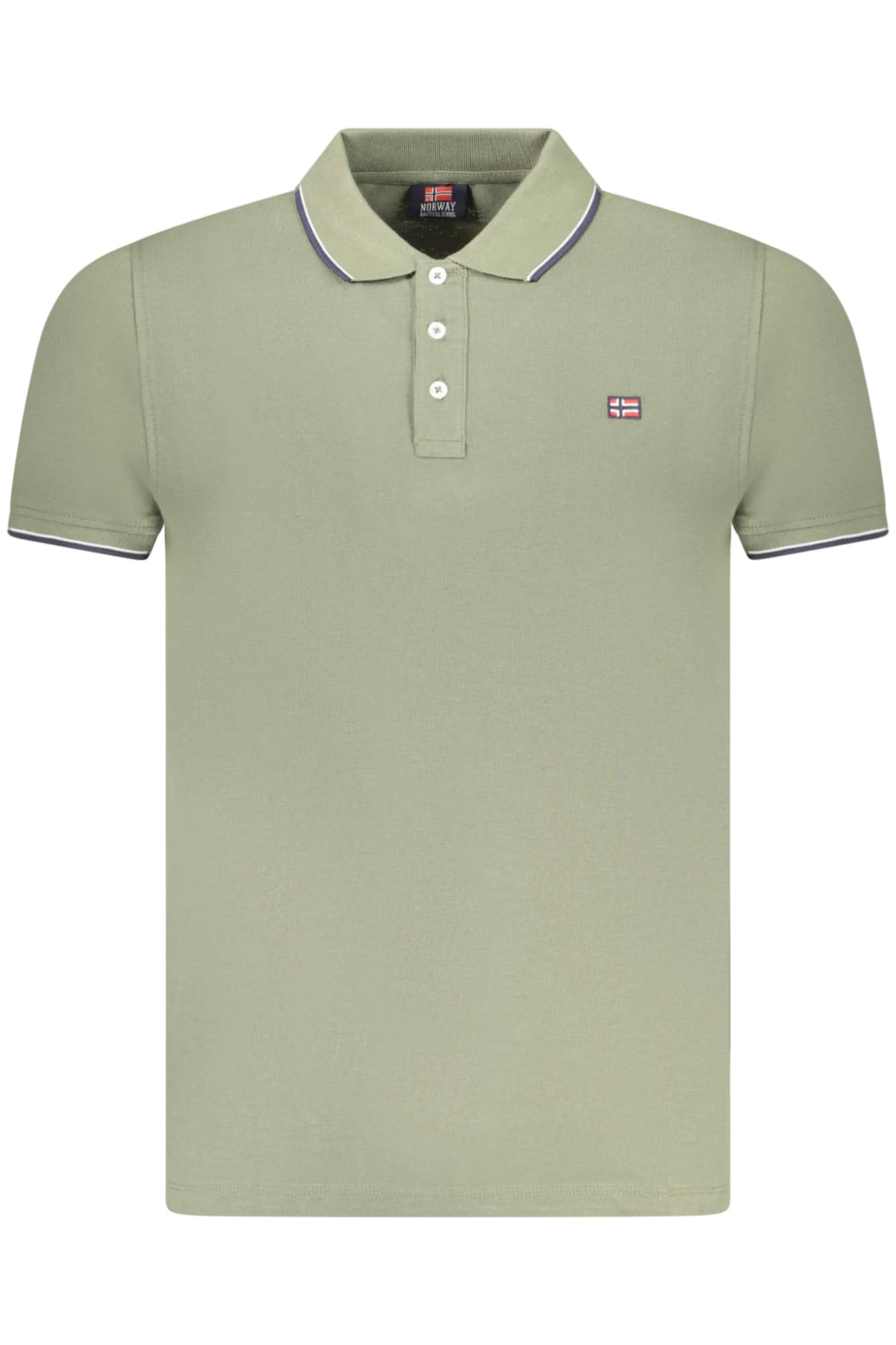Norway 1963 hombre manga corta polo, gris