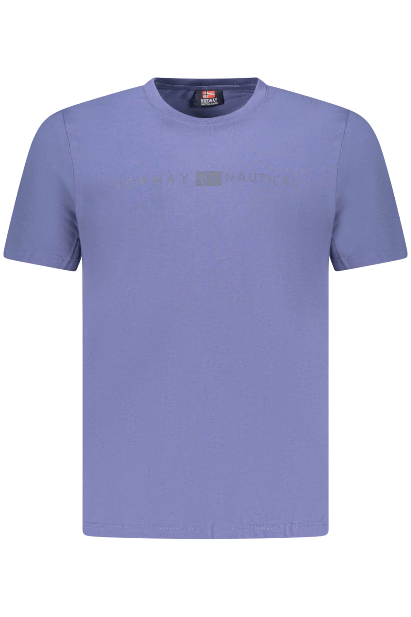Norway 1963 hombre manga corta t-camisa azul