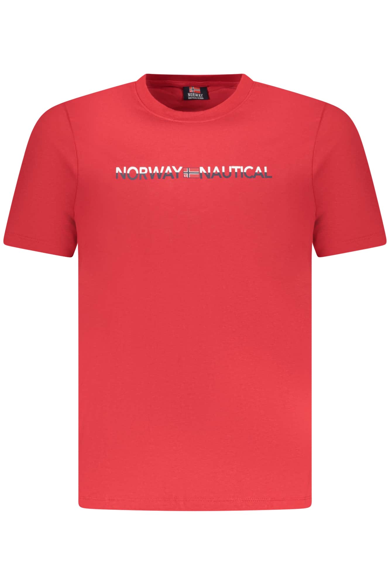 Norway 1963 hombre manga corta t-camisa rojo