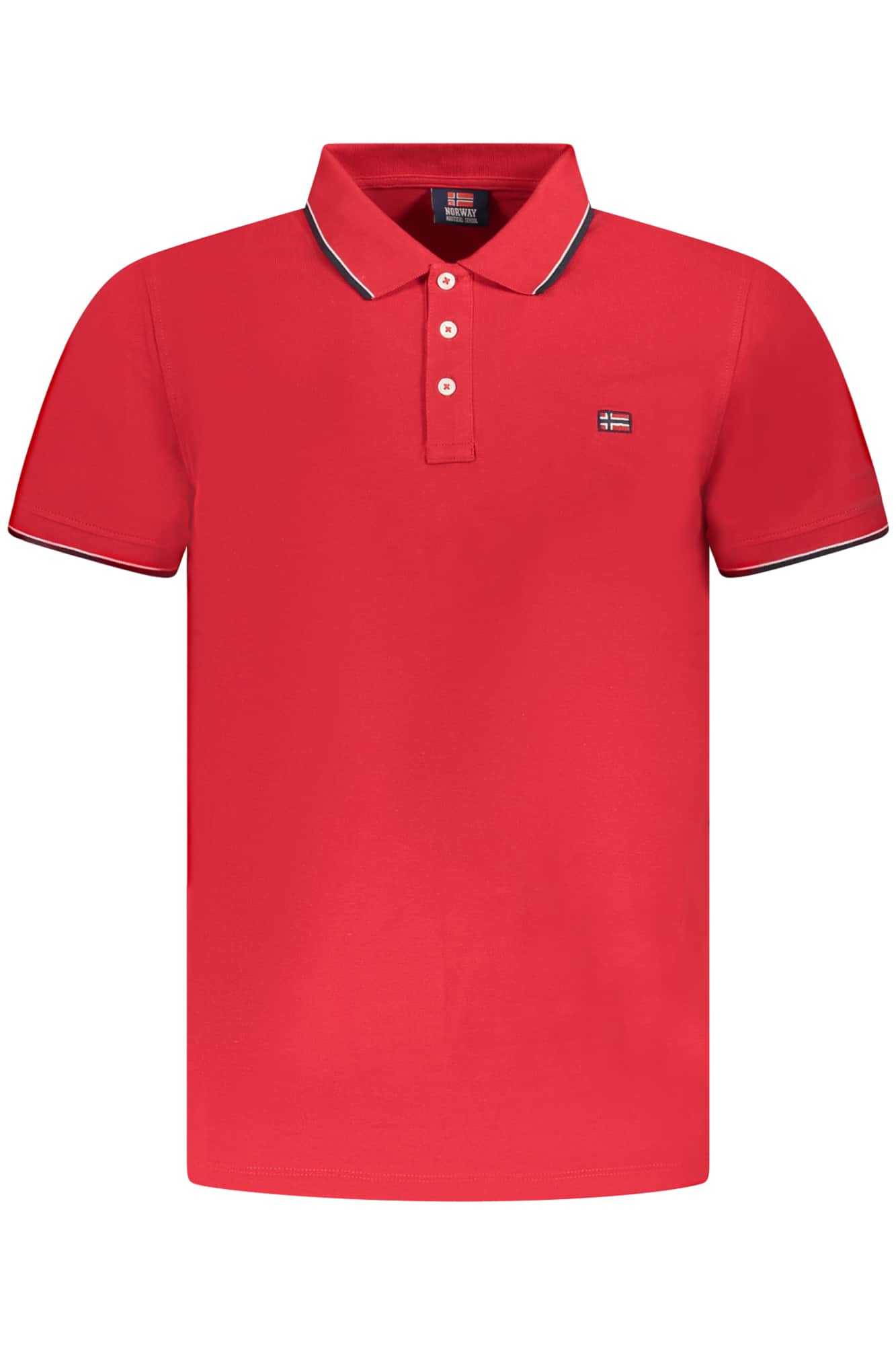 Norway 1963 hombre manga corta polo, gris