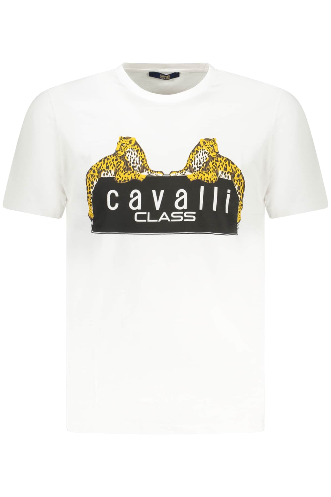 Cavalli Class manga corta t-camisa hombre negro