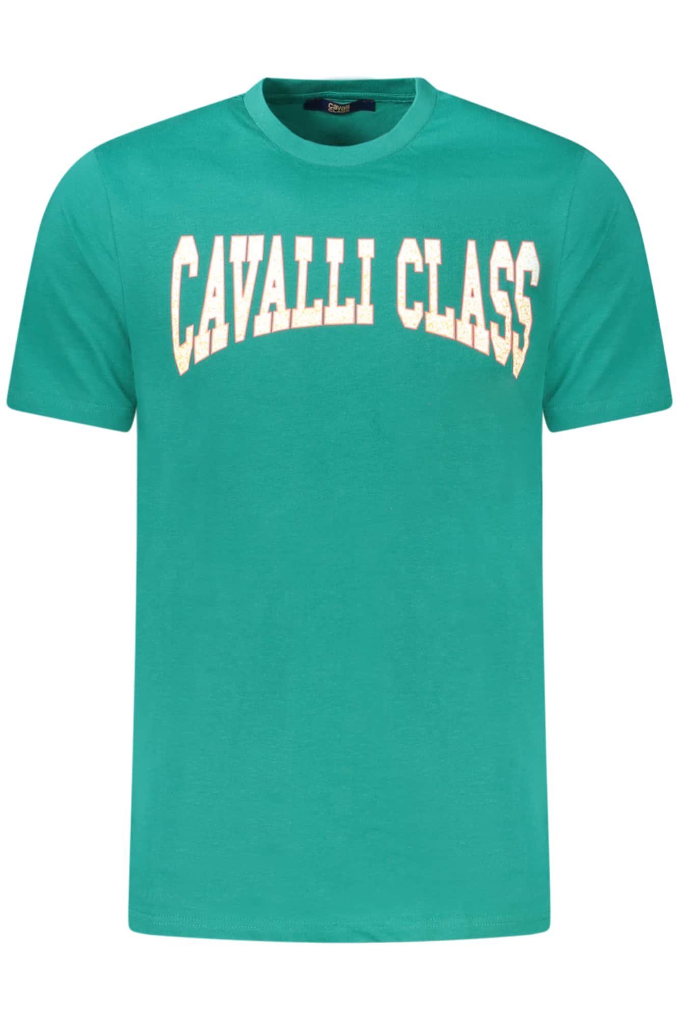 Cavalli Class manga corta t-camisa hombre verde