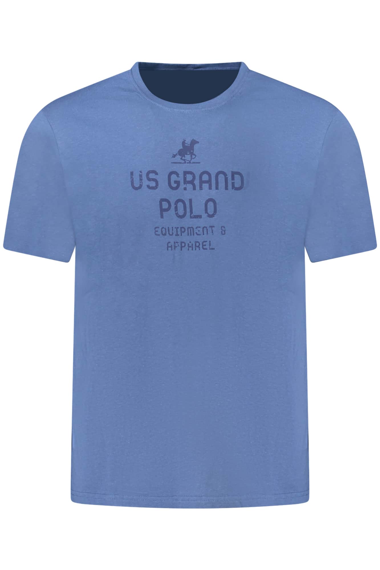 US Grand hombre manga corta t-camisa azul