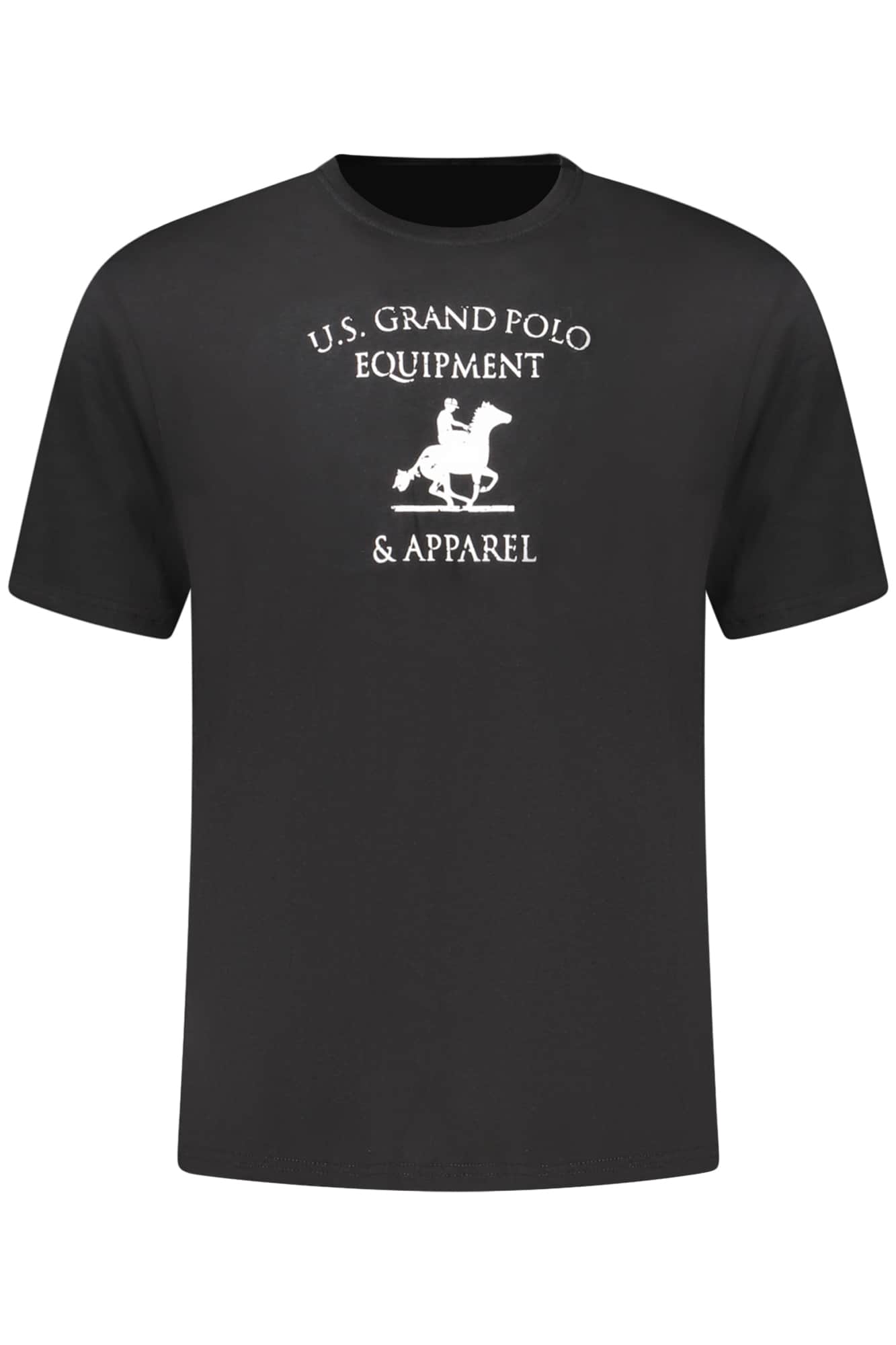 US Grand hombre negro manga corta t-camisa