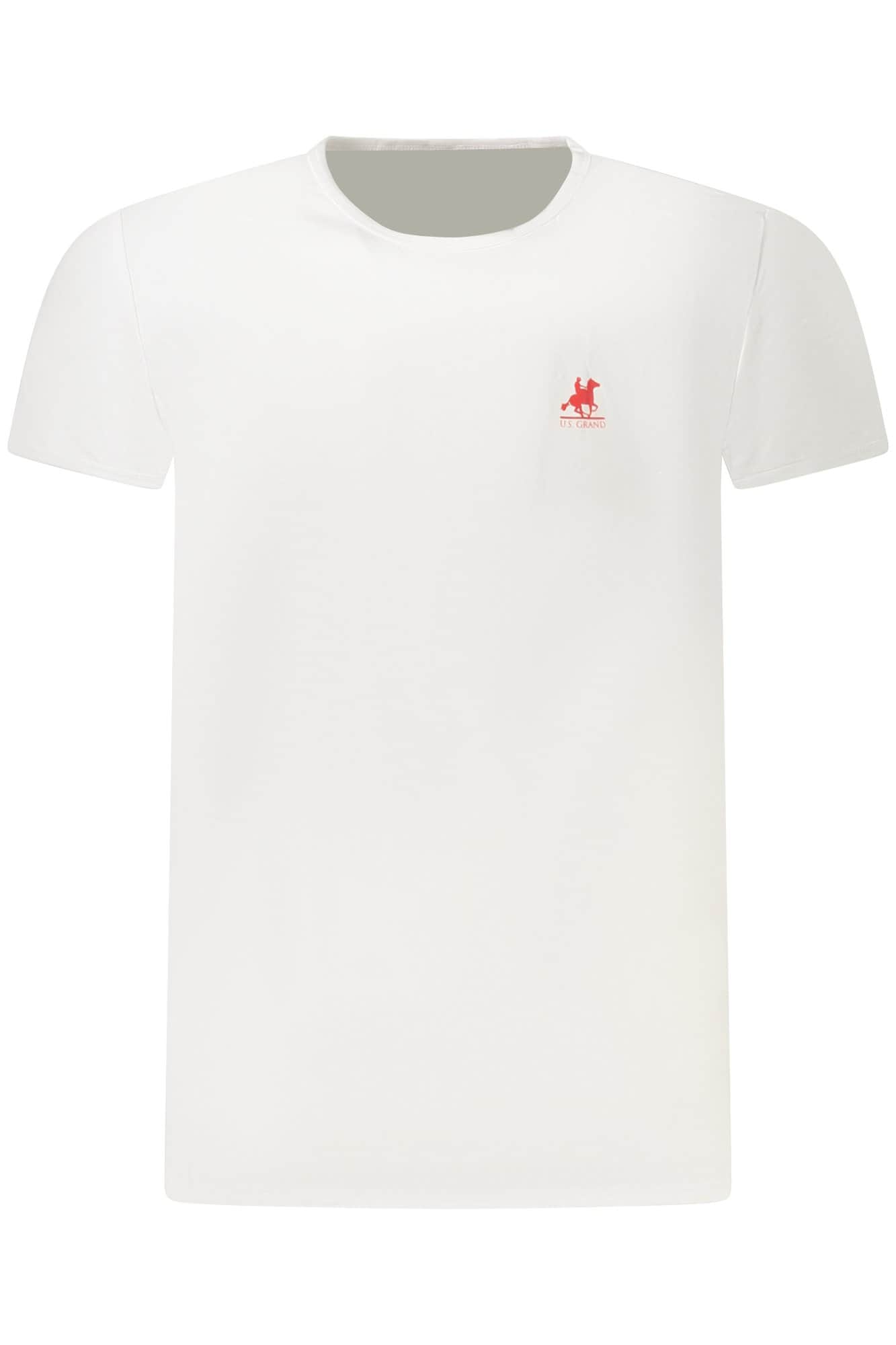 US Grand hombre manga corta t-camisa blanco