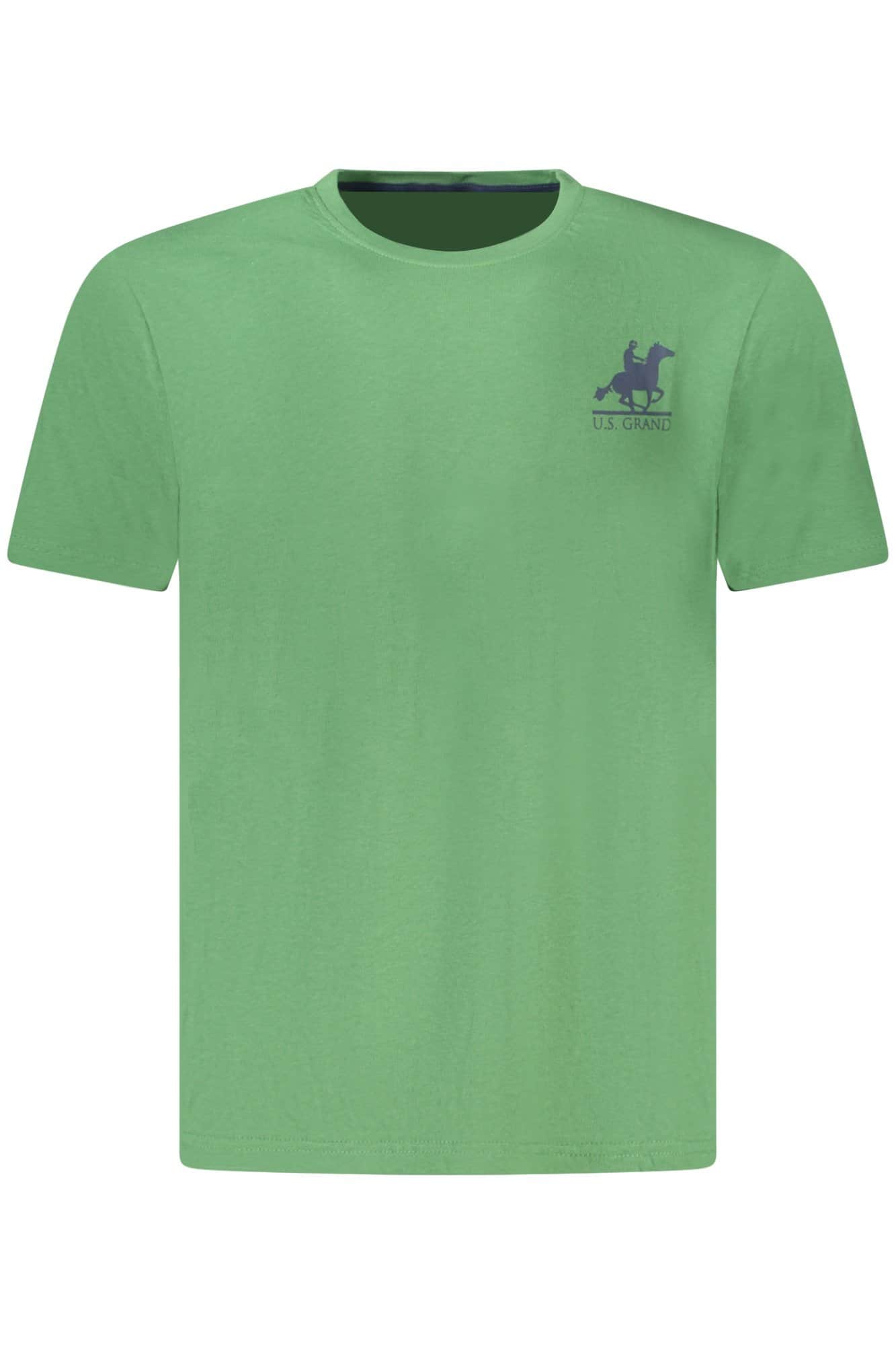 US Grand hombre manga corta verde t-camisa