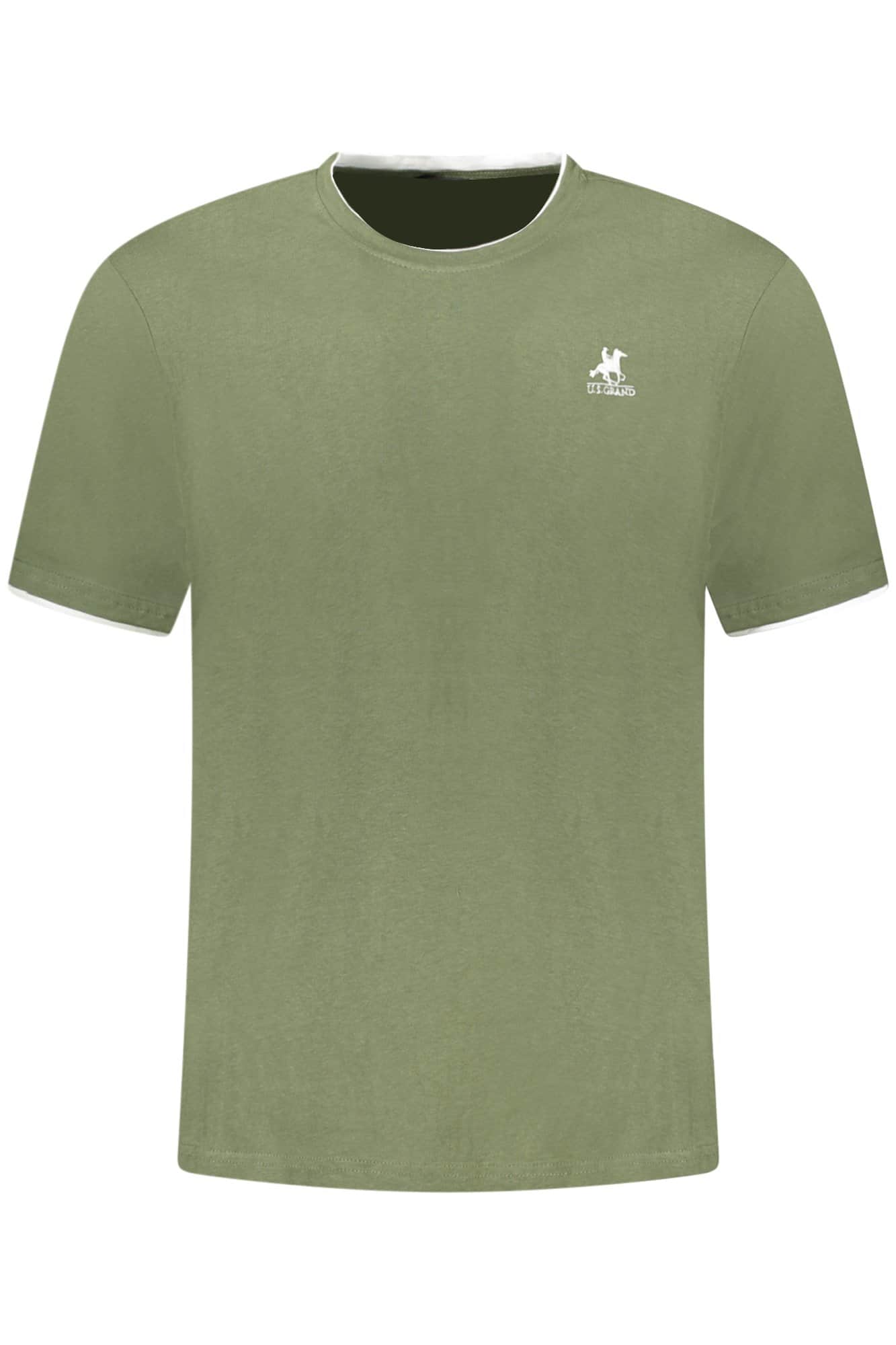 US Grand hombre manga corta verde t-camisa