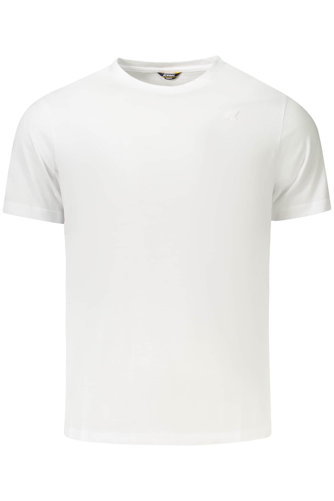 K-Way manga corta t-camisa hombre blanco
