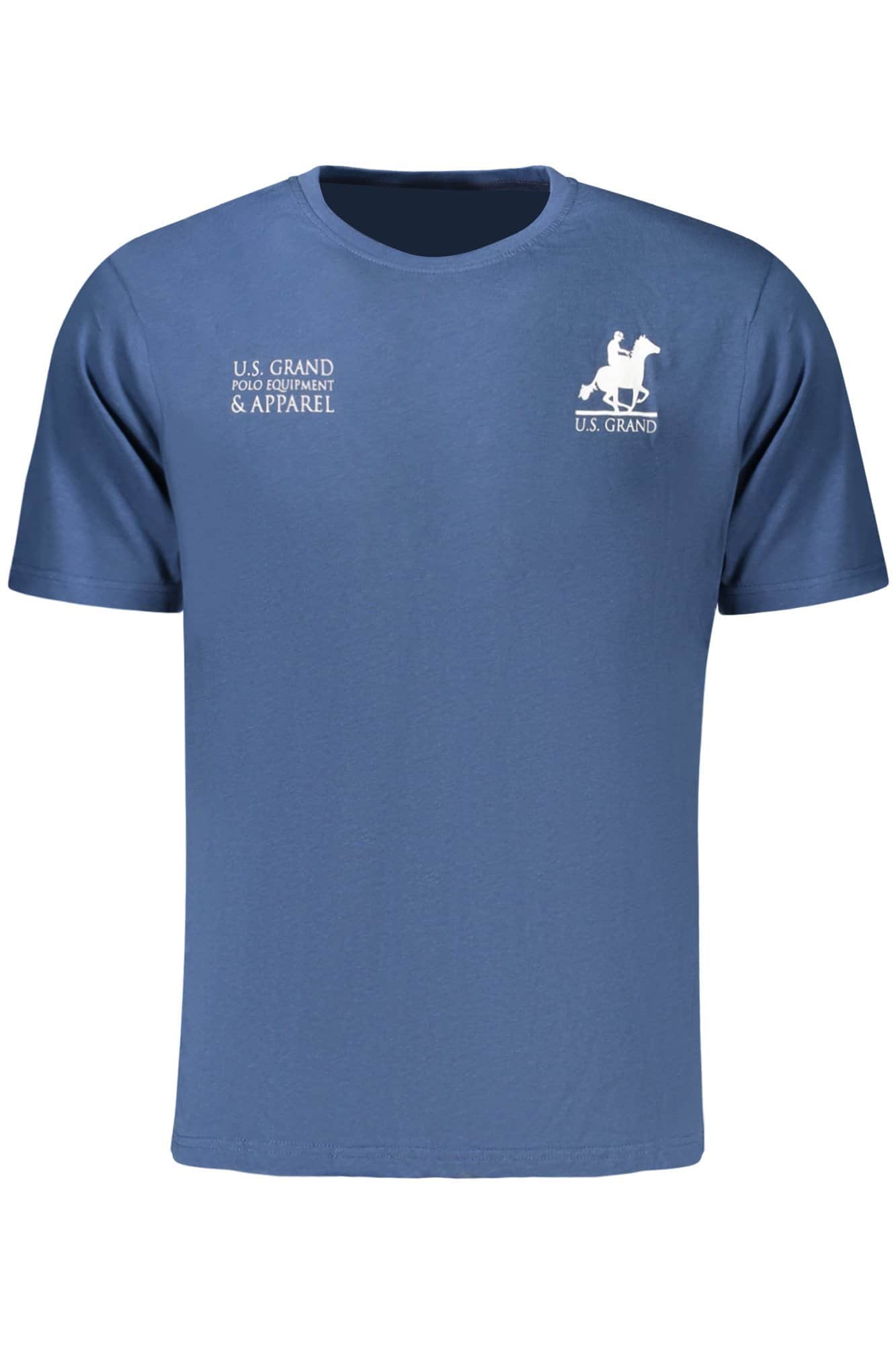US Grand hombre manga corta t-camisa azul