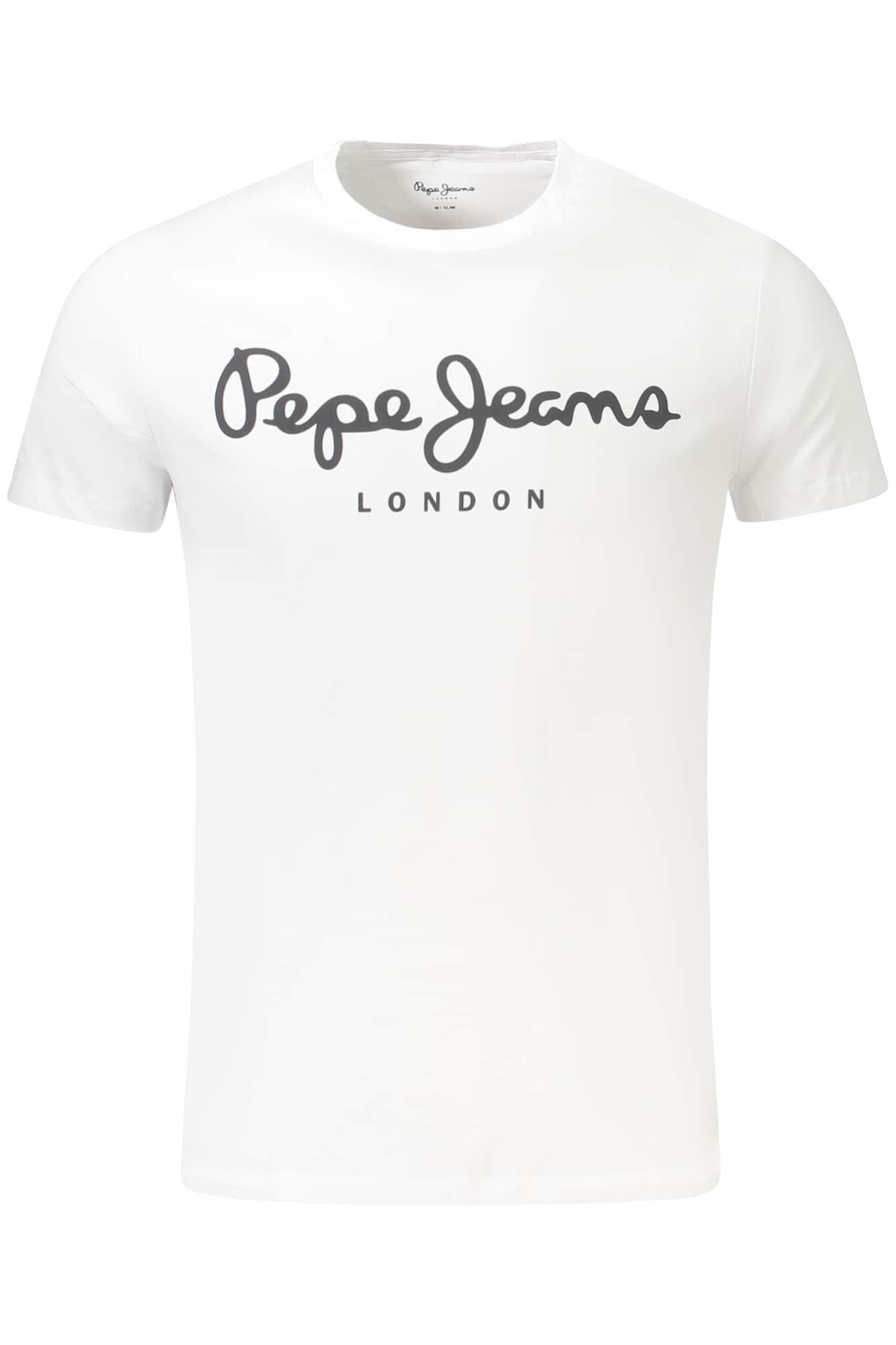 Pepe vaqueros manga corta t-camisa hombre negro