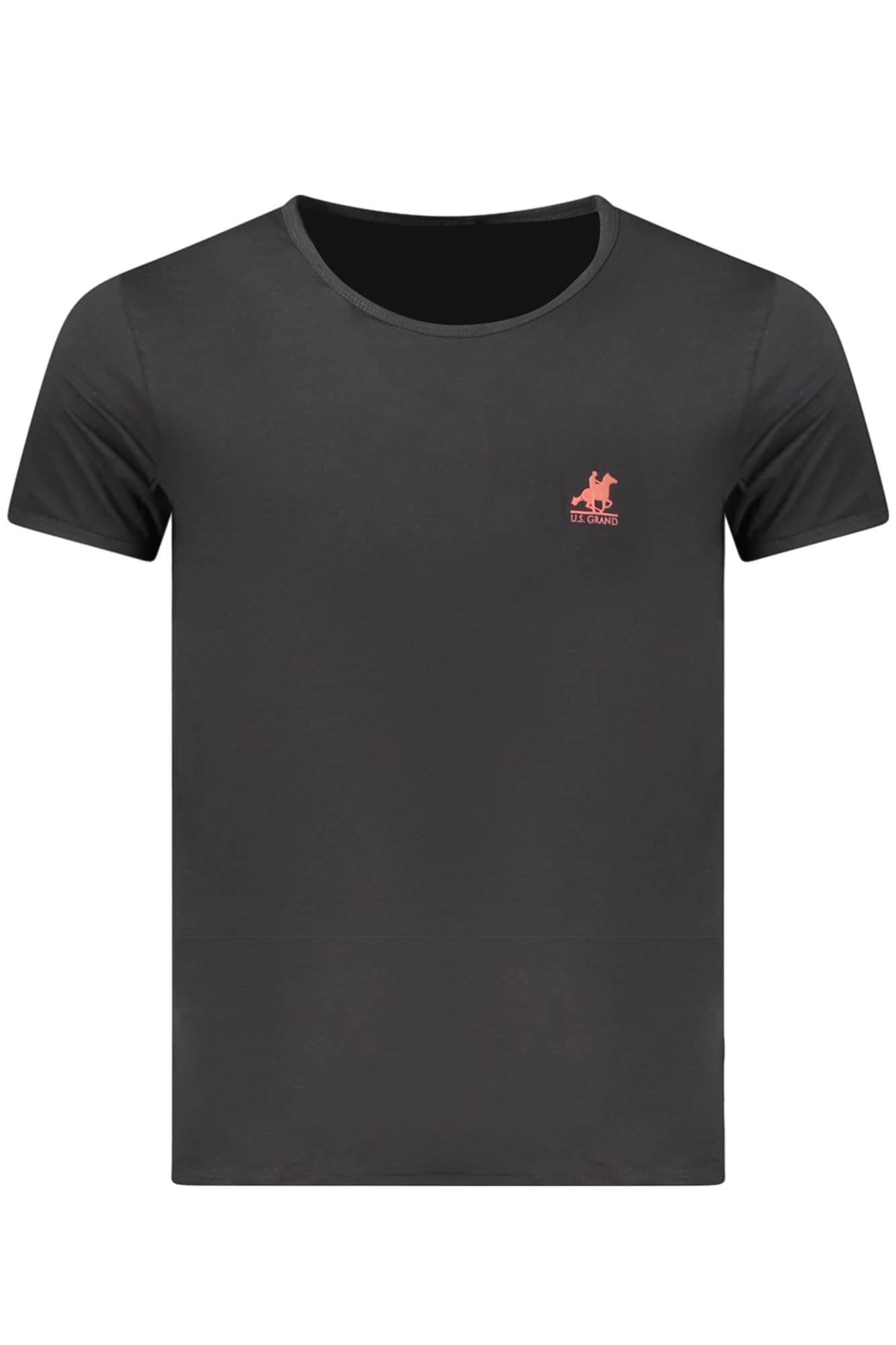 US Grand hombre negro manga corta t-camisa