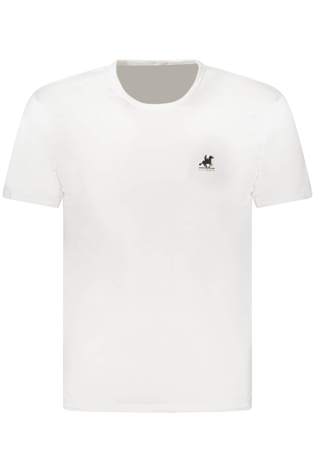 US Grand hombre manga corta t-camisa blanco